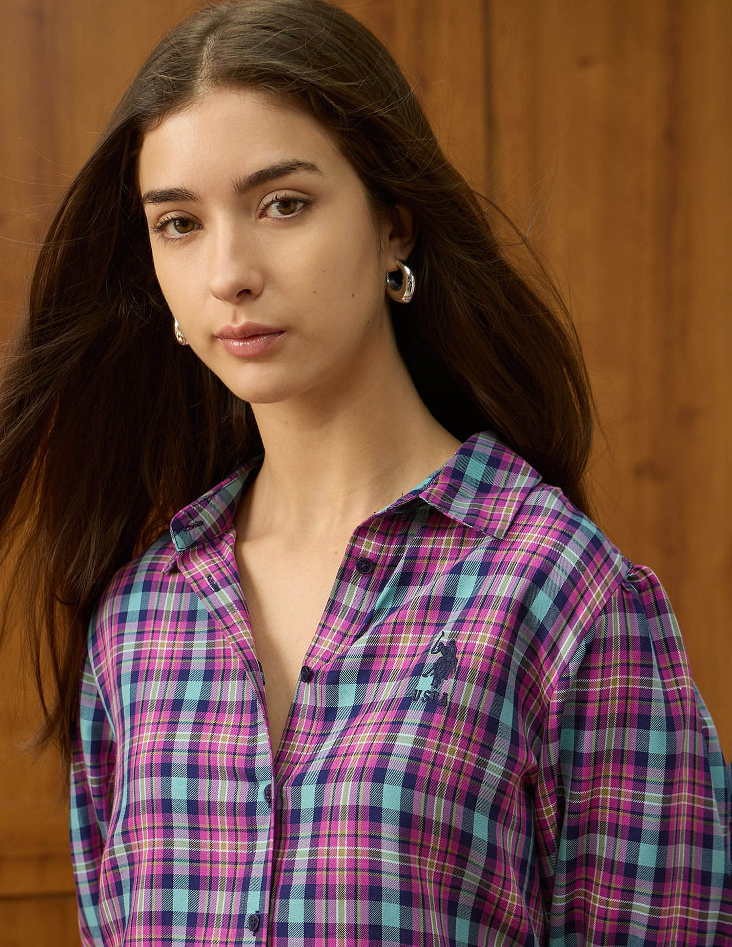 Regular Fit Gingham Checked Shirt Multi-colour - U.S. POLO ASSN. | Large