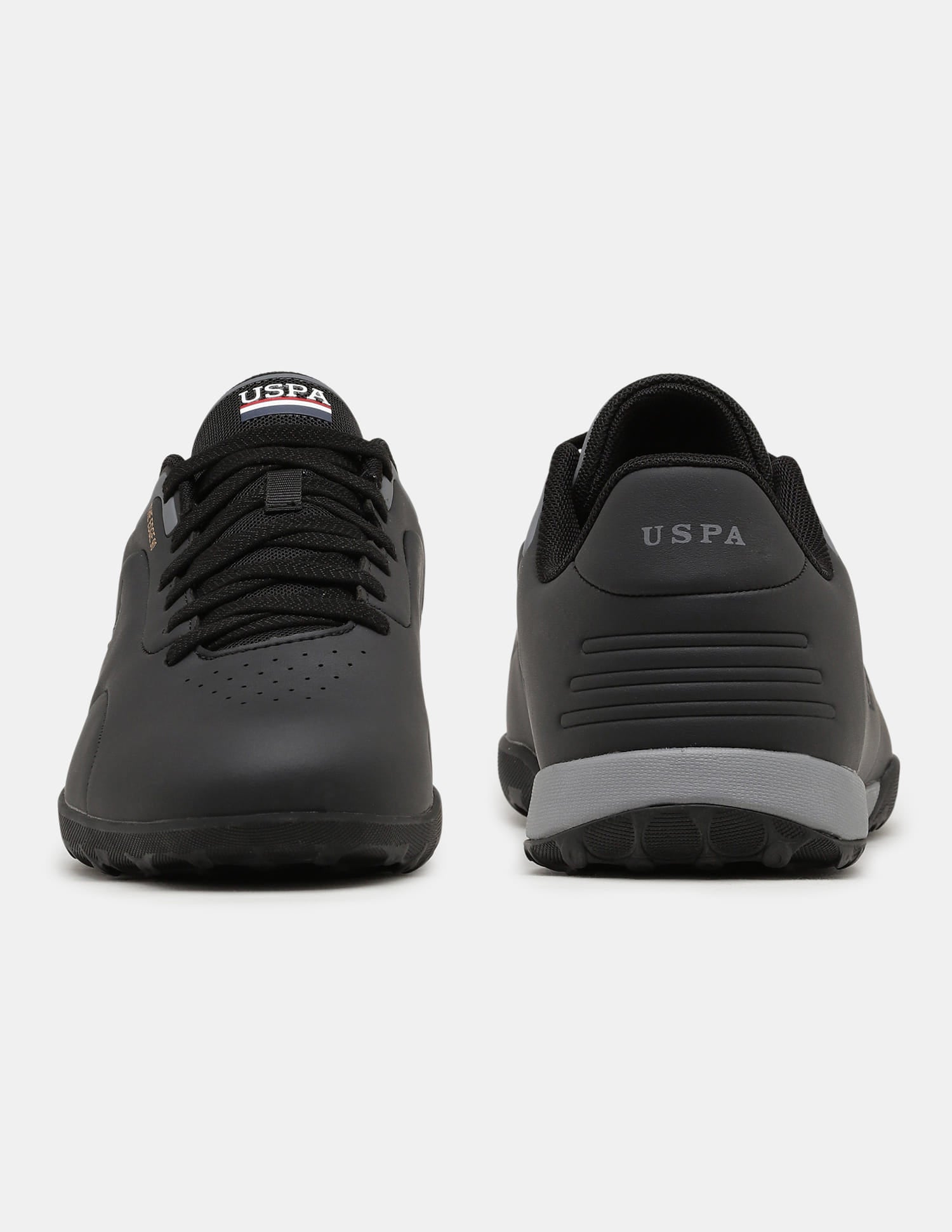 Round Toe Lace Ups The Edge 90 Sneakers Black - U.S. Polo Assn. India | Large