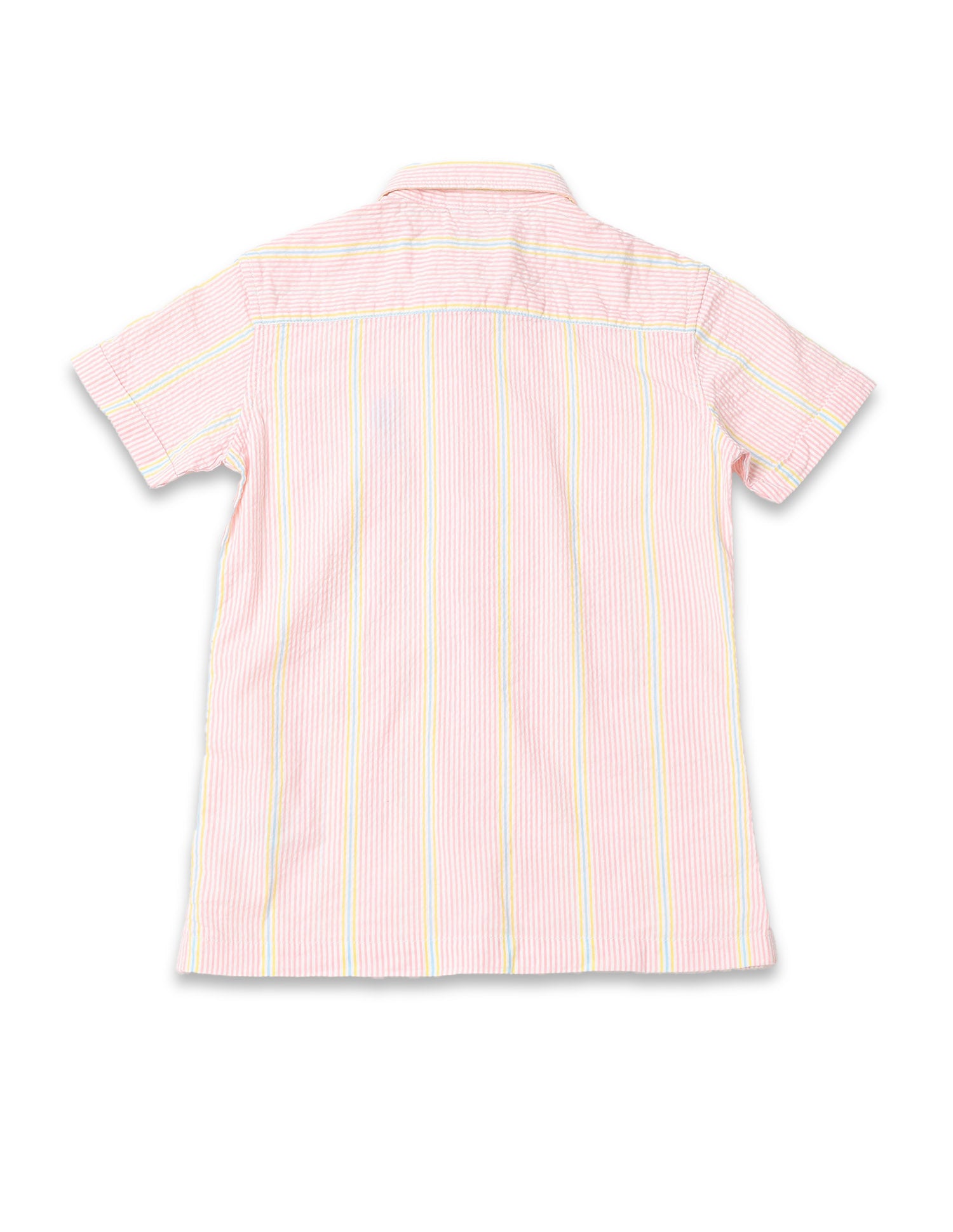Boys Vertical Striped Boxy Fit Shirt Pink - U.S. POLO ASSN. | Large