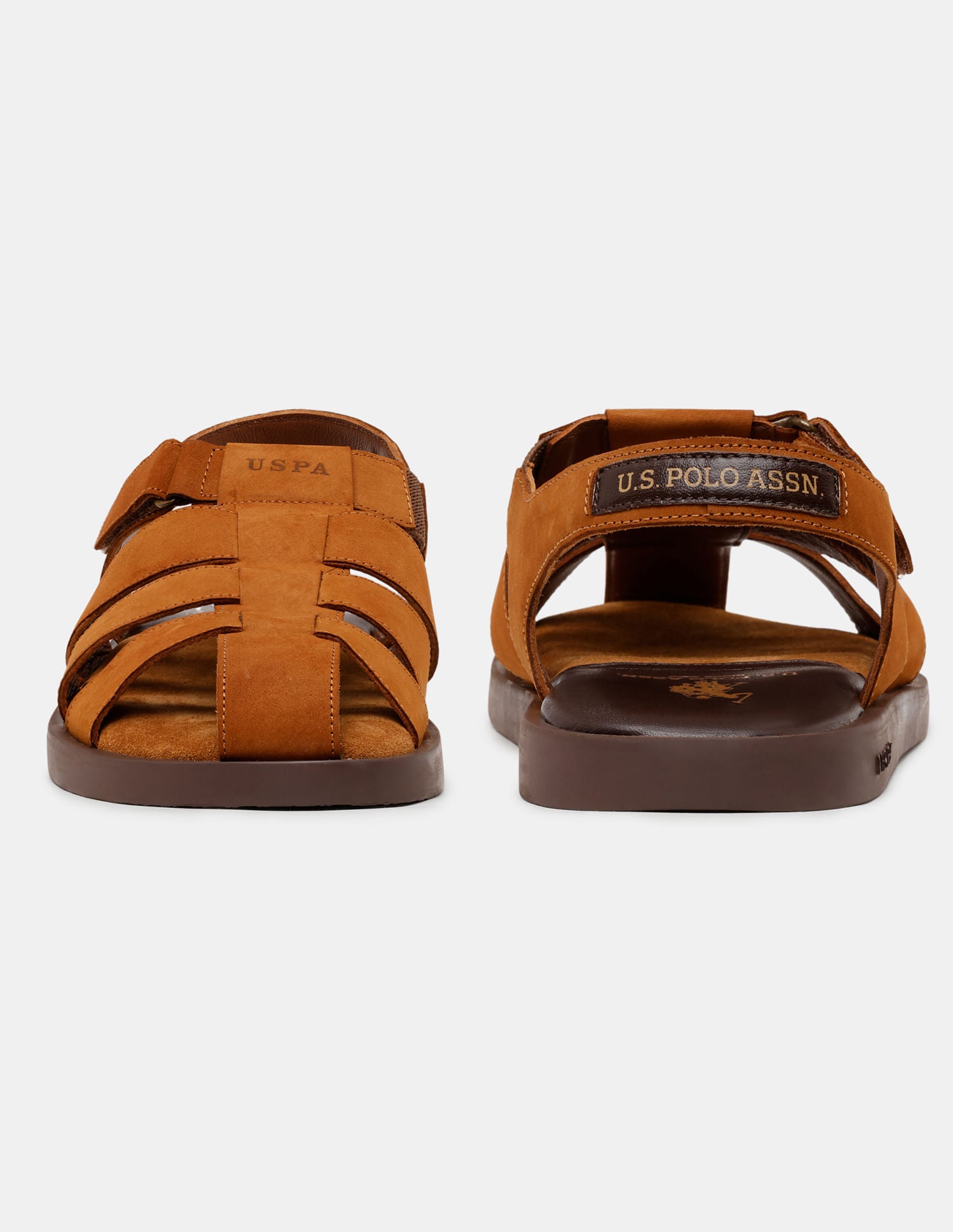 Men Sean Closed Toe Sandals Tan - U.S. POLO ASSN. | Large