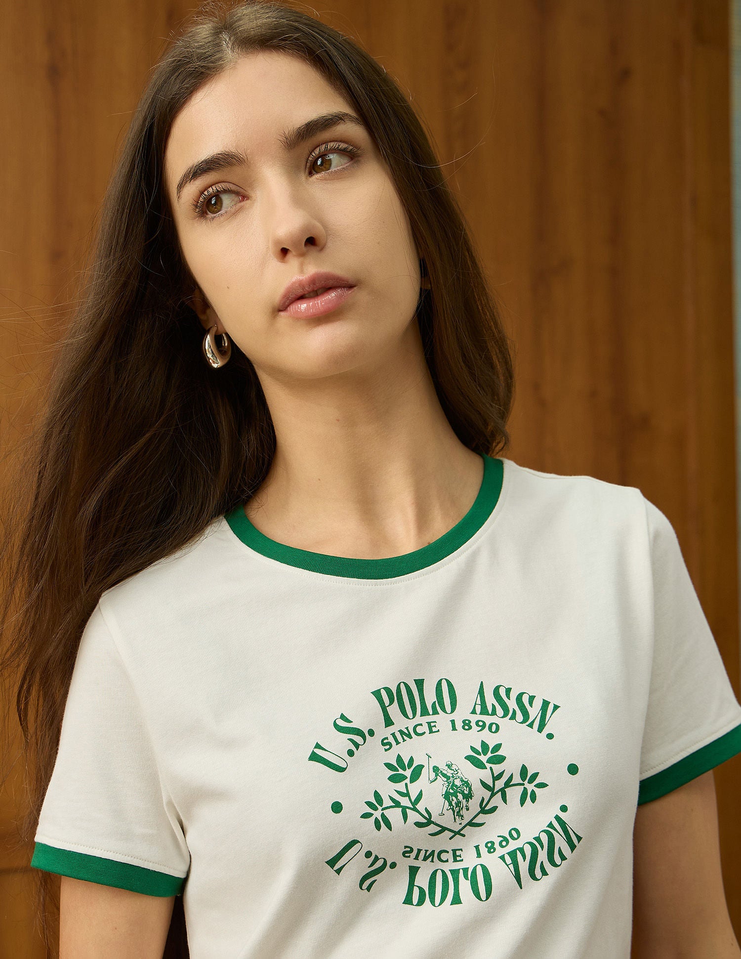 Regular Fit Brand Printed T-Shirt Off White - U.S. POLO ASSN. | Large