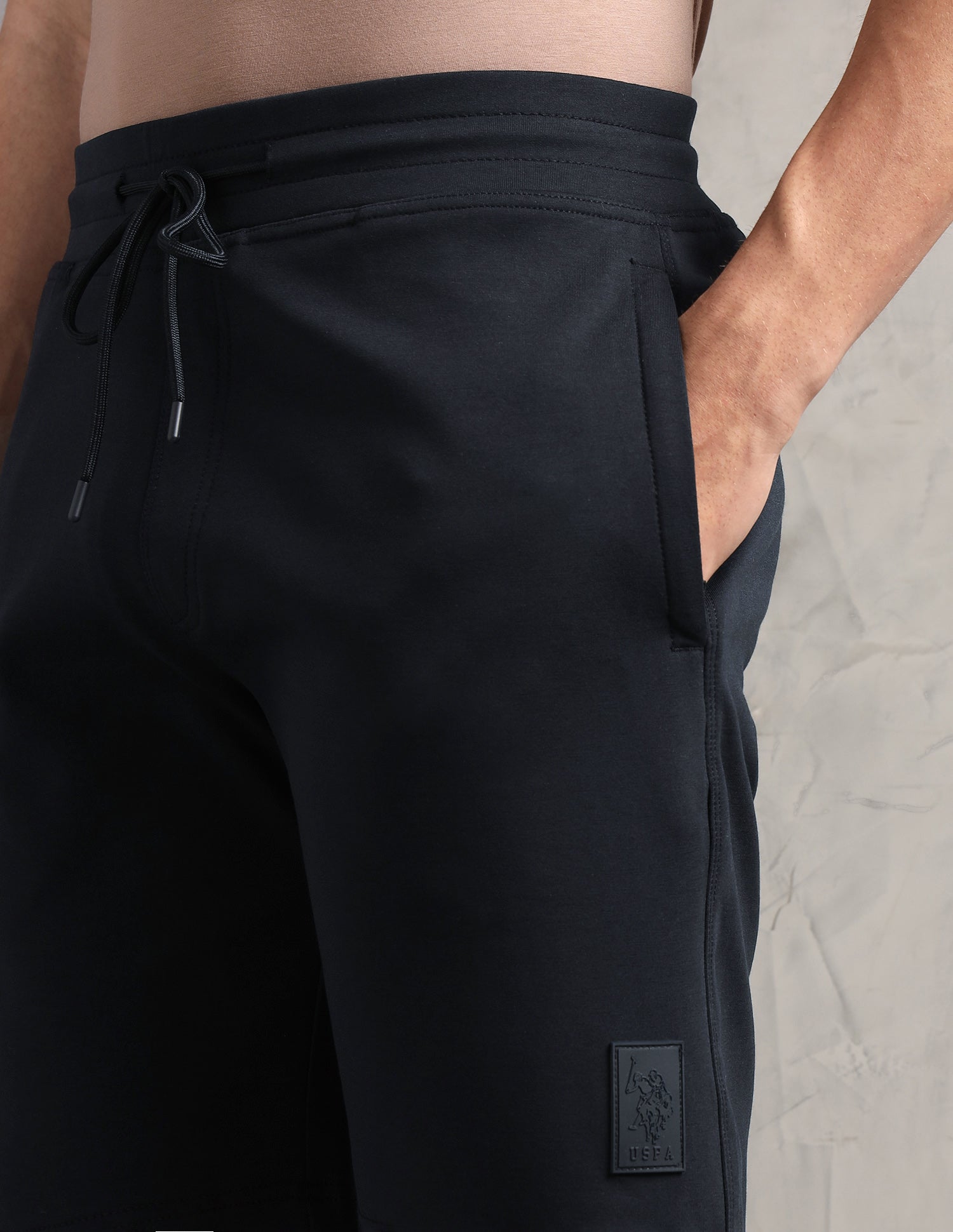 Mid Rise Comfort Fit PS003-PL Lounge Shorts - Pack Of 1 Navy - U.S. Polo Assn. India | Large