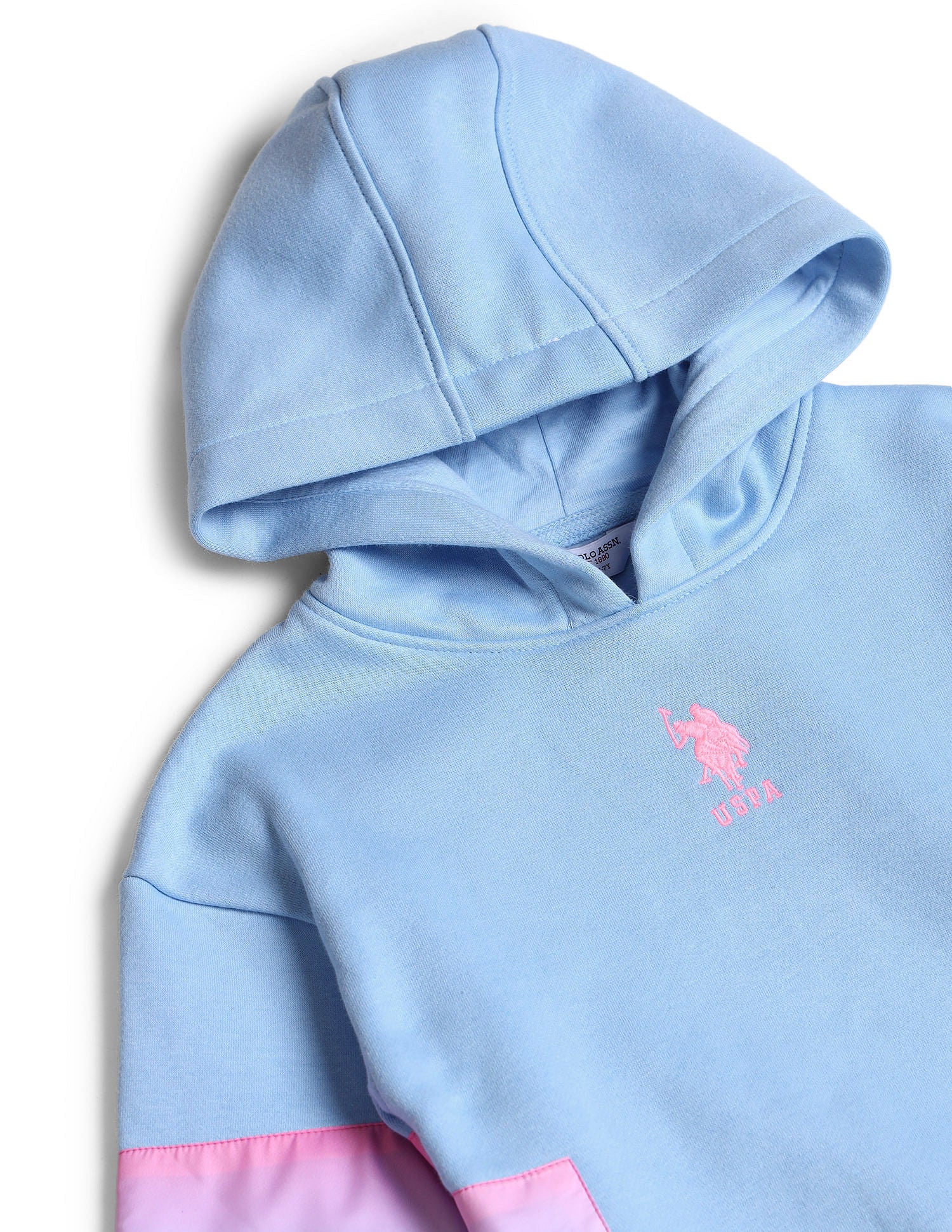 Girls Hooded Regular Fit Sweatshirt Rasberry Pink - U.S. POLO ASSN. | Large