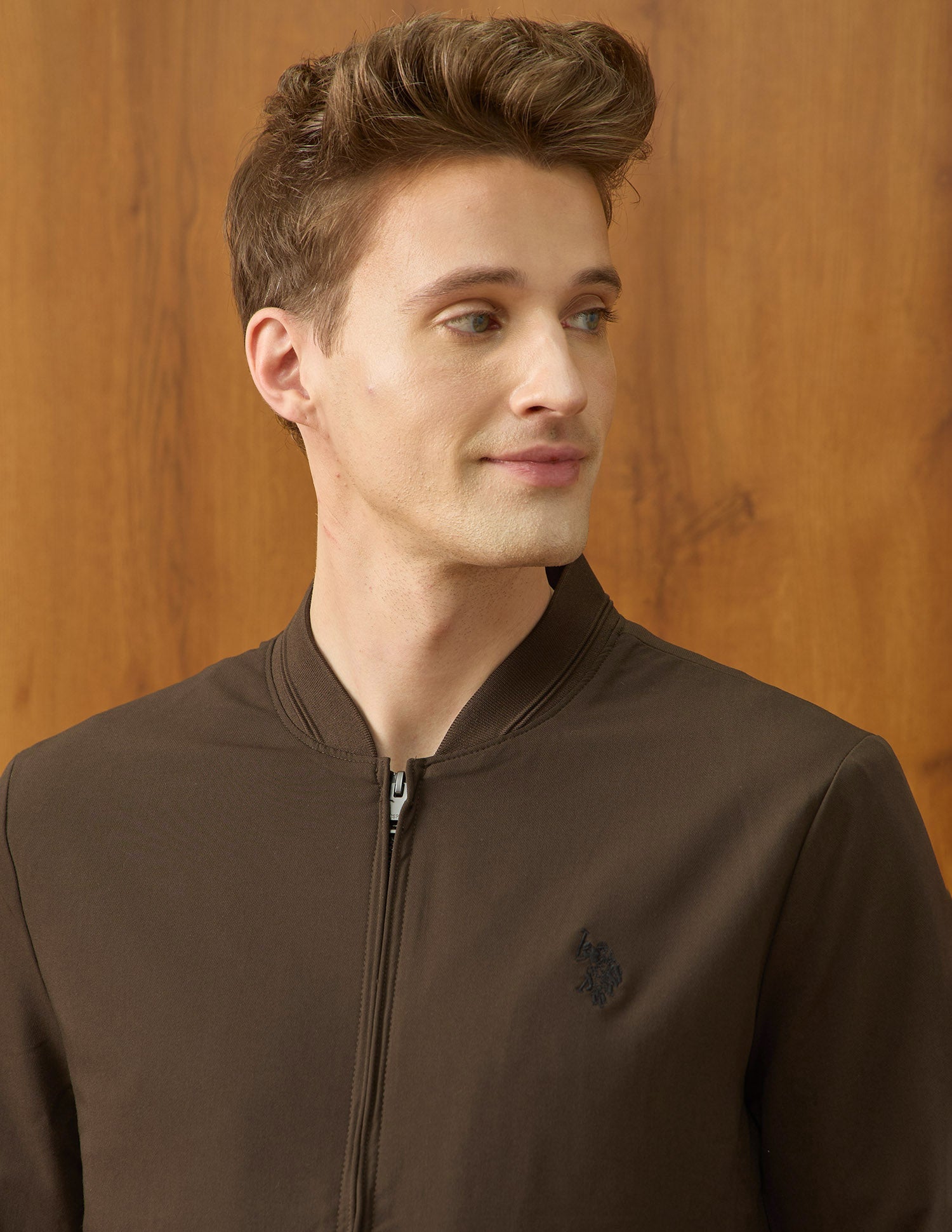 Equestrian Aisle Theater Regular Fit Jacket Coffee - U.S. Polo Assn. India | Large