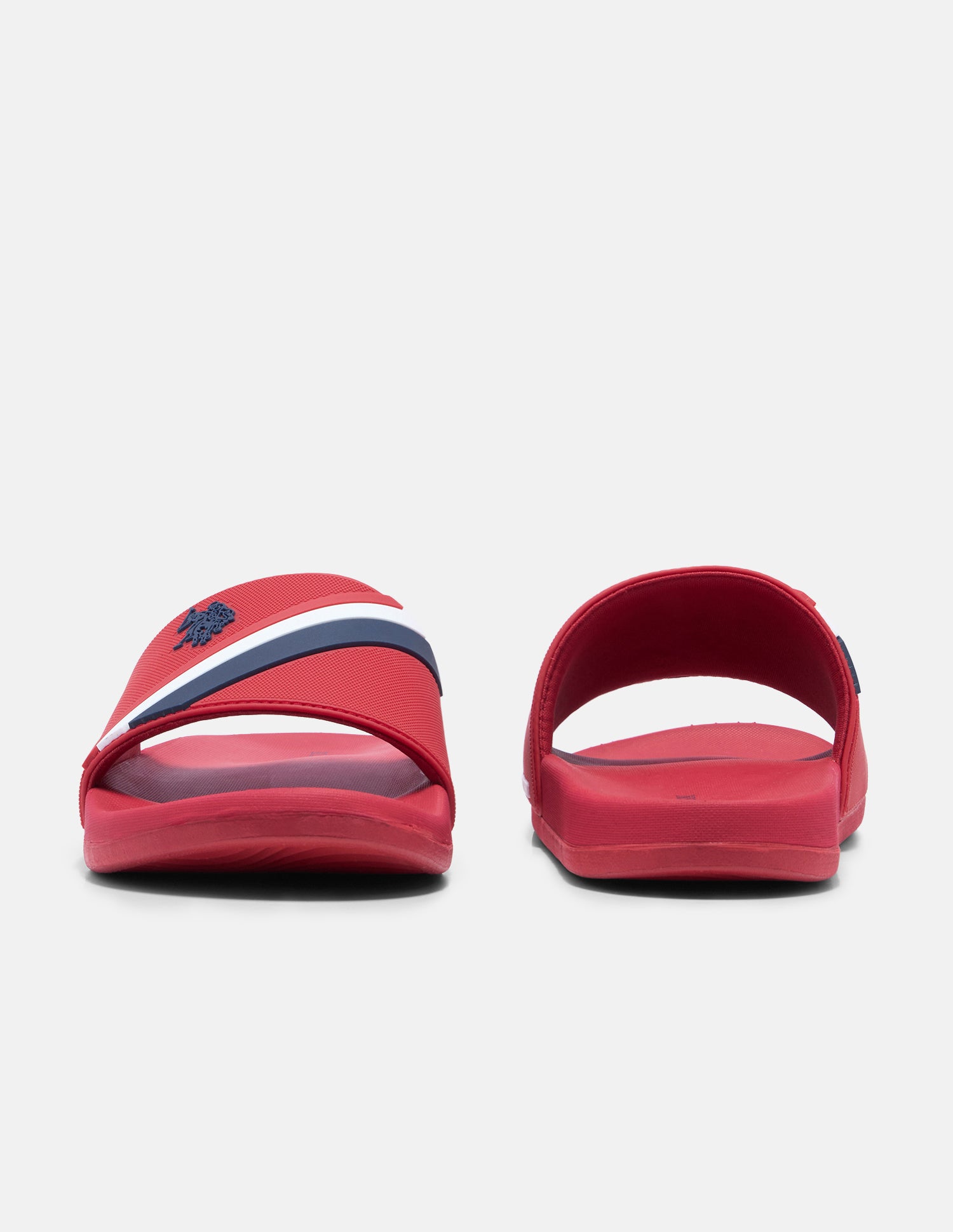 Striped Trevan Sliders Red - U.S. Polo Assn. India | Large