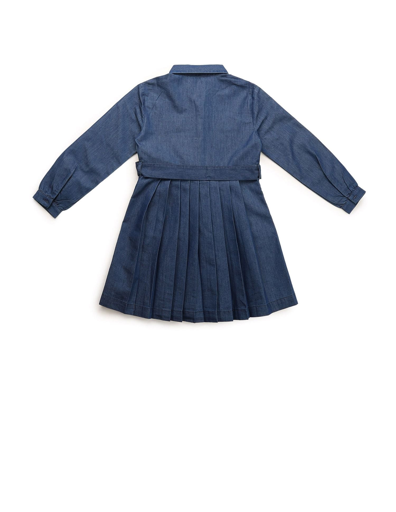 Girls Pleated Polo Skater Dress Indigo - U.S. POLO ASSN. | Large