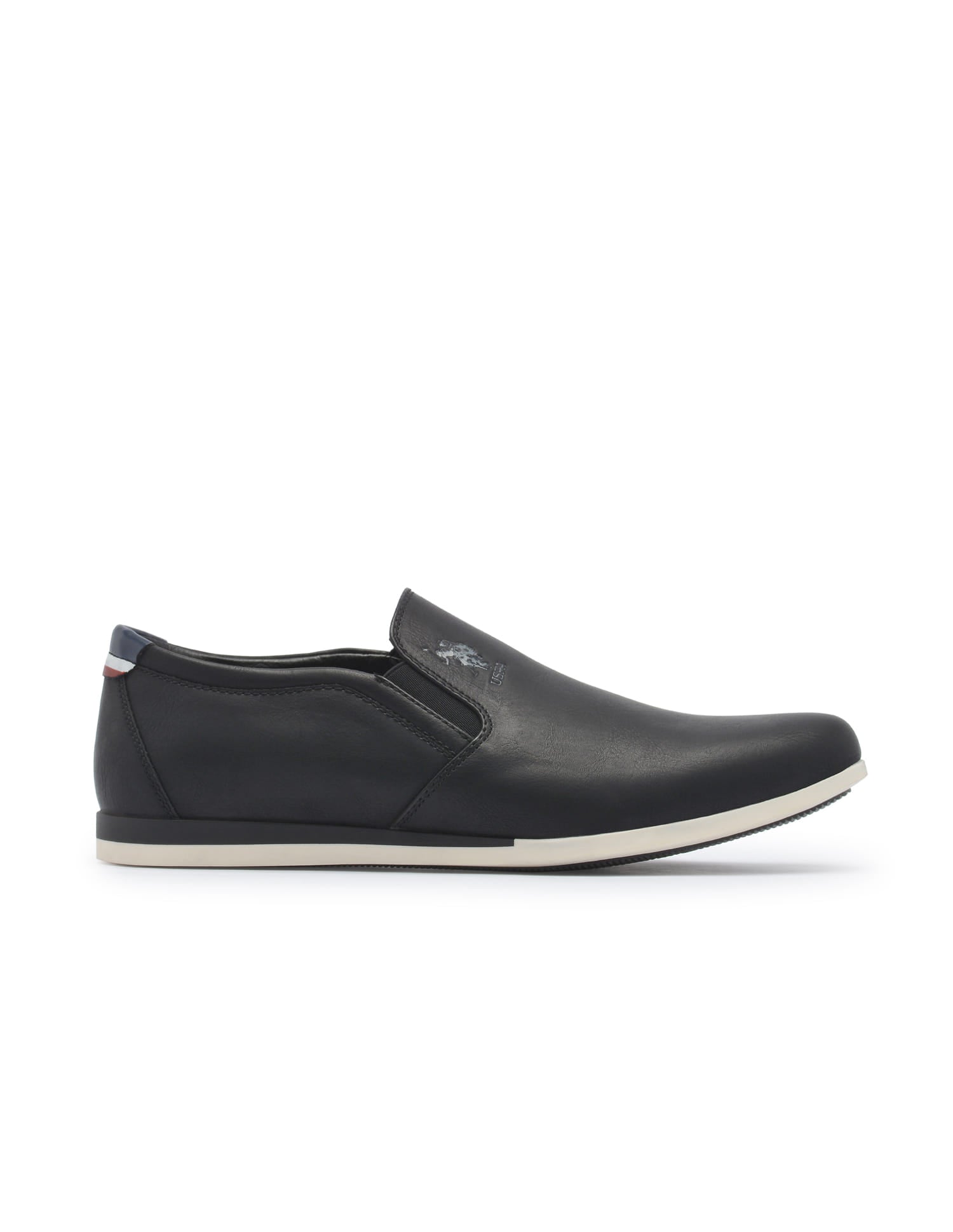 Men Wade 3.0 Black Work Casuals Slip On Black - U.S. Polo Assn. India | Large