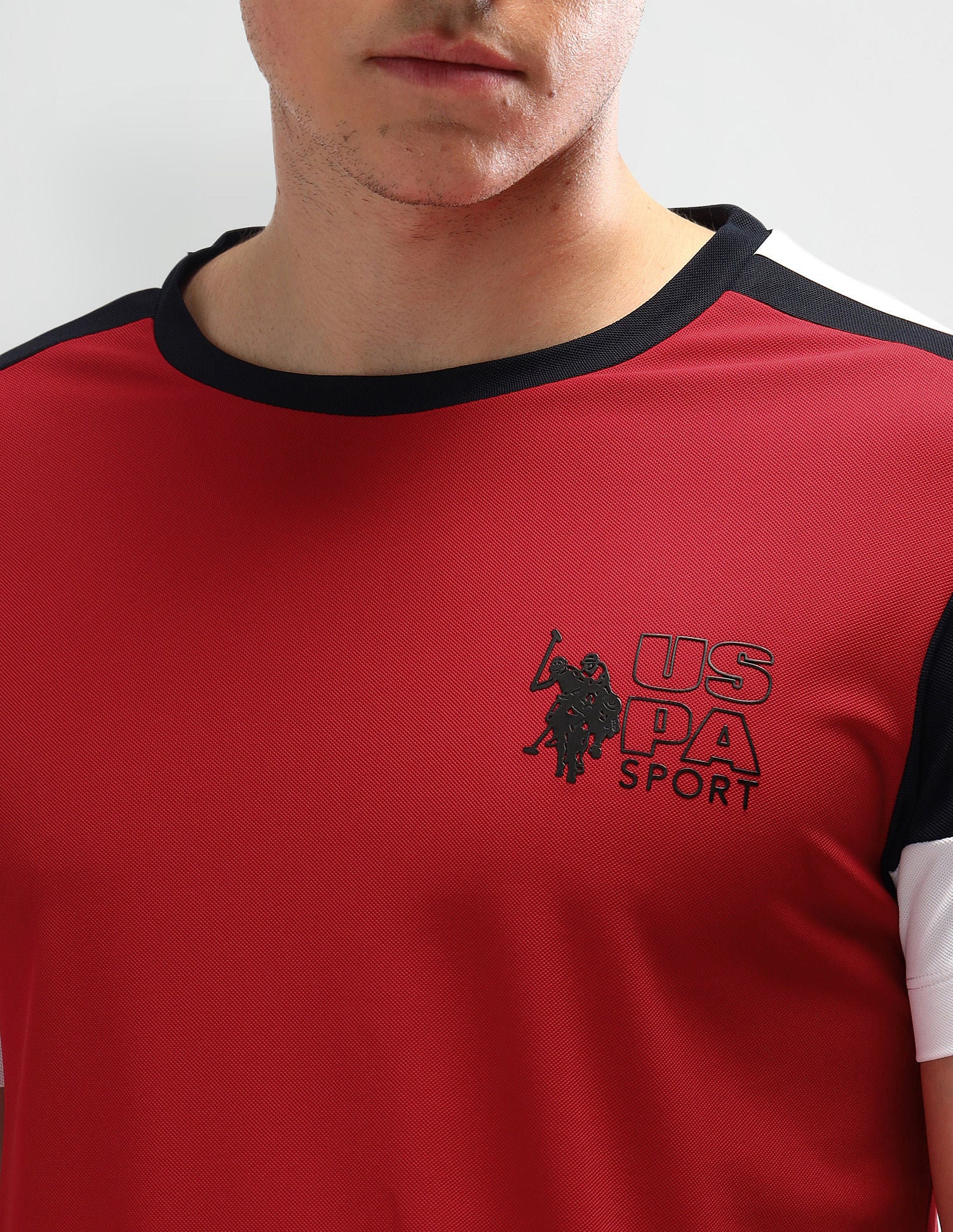 Slim Fit Solid T-Shirt Rust - U.S. Polo Assn. India | Large