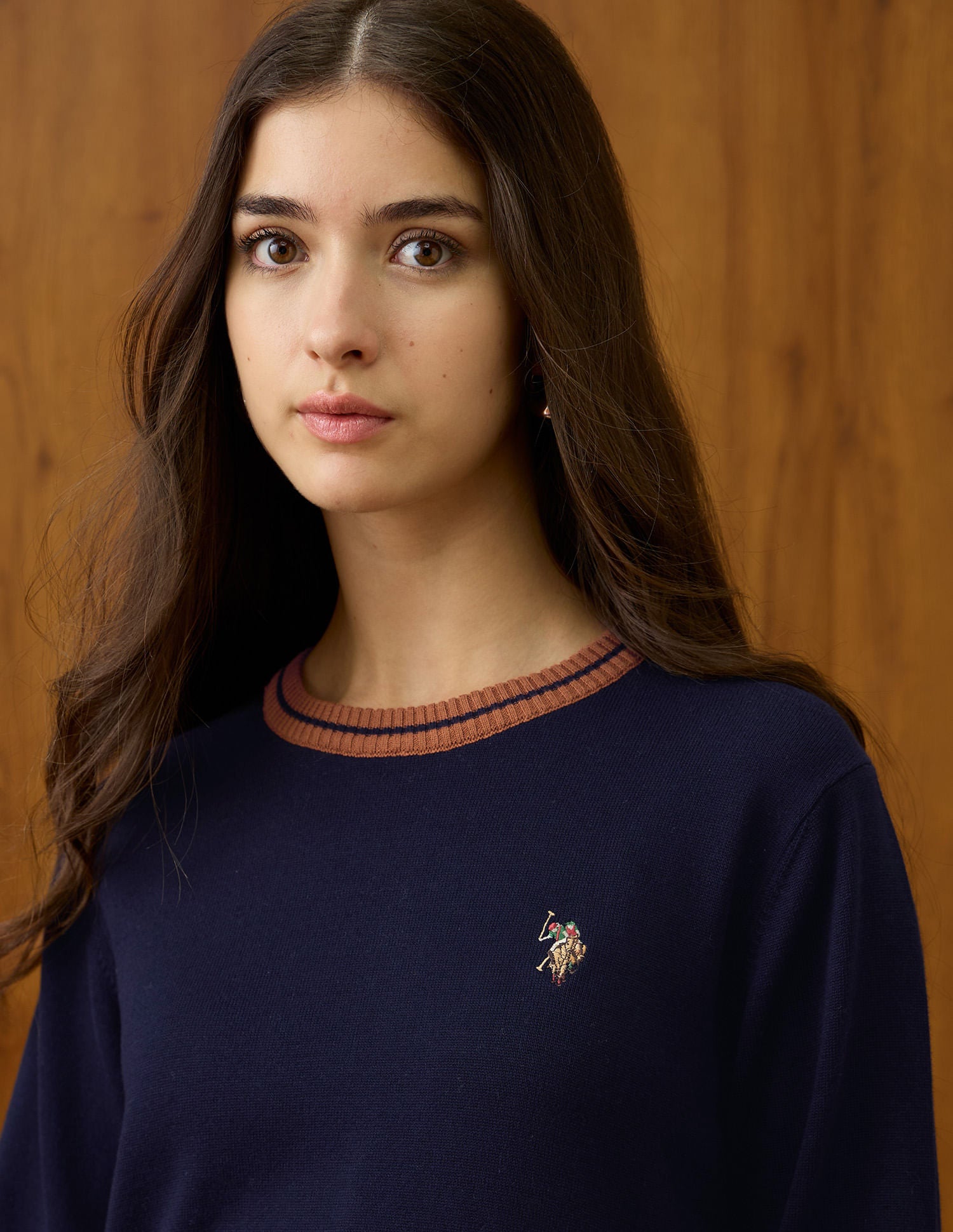 Solid Relaxed Fit Sweater Blue - U.S. POLO ASSN. | Large