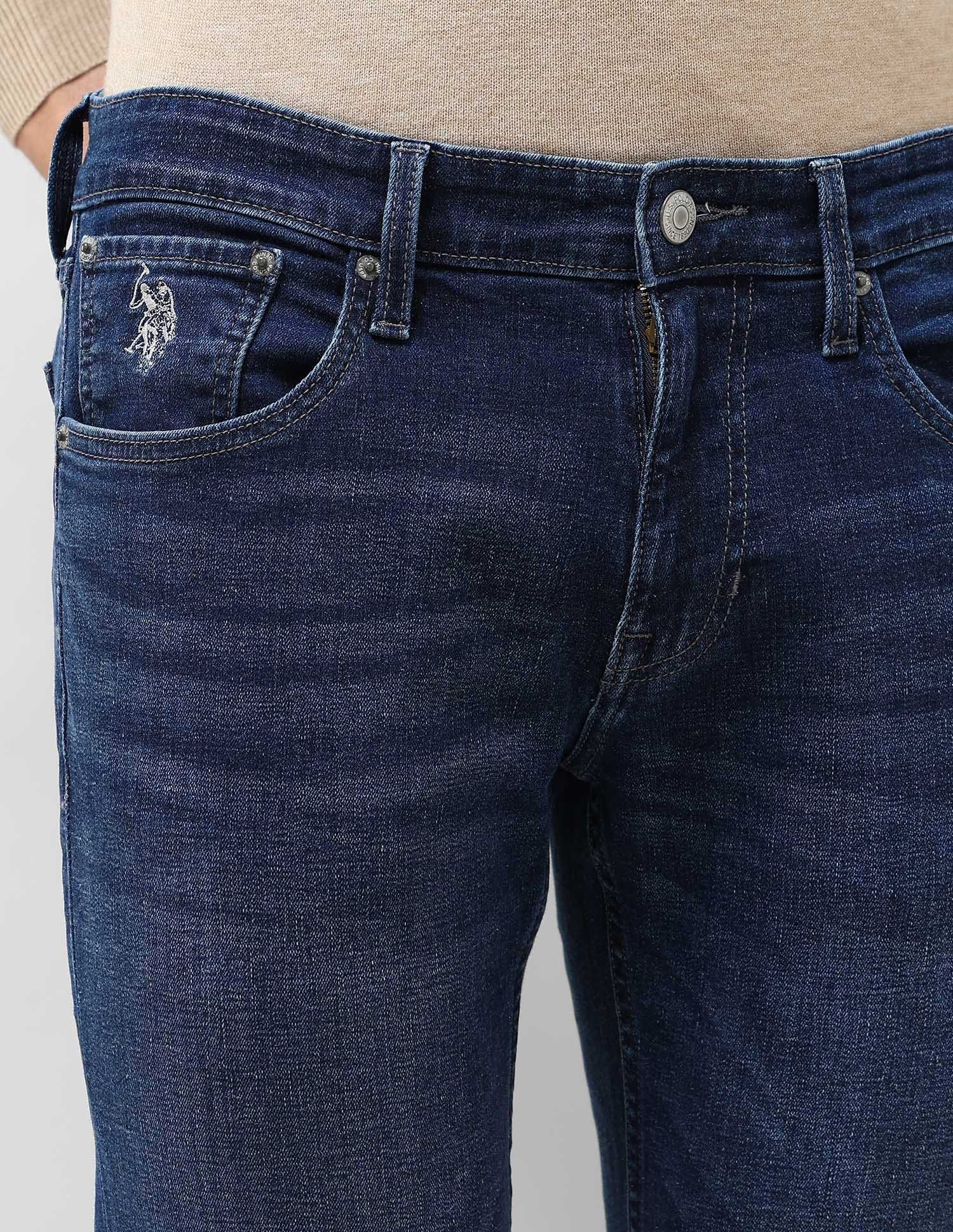 Brandon Slim Tapered Fit Whiskered Jeans Wash - U.S. POLO ASSN. | Large