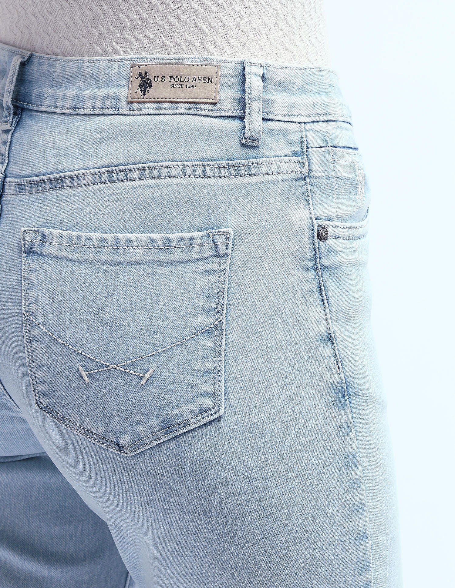 Mid Rise Regular Bootcut Jeans Blue - U.S. POLO ASSN. | Large