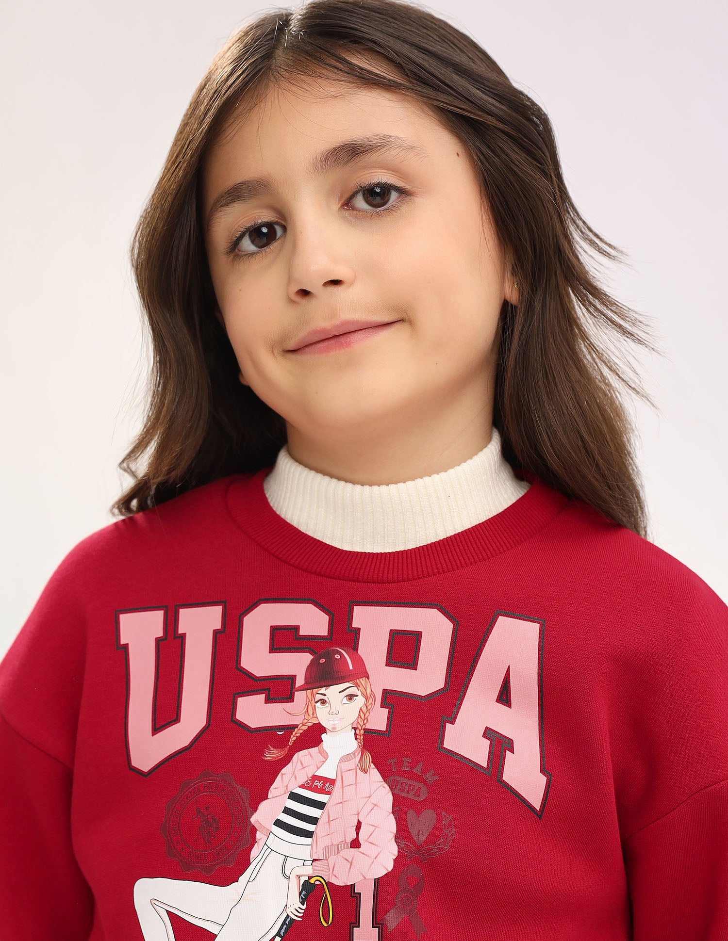 Brand Printed Regular Fit Sweatshirt Red - U.S. POLO ASSN. | Large