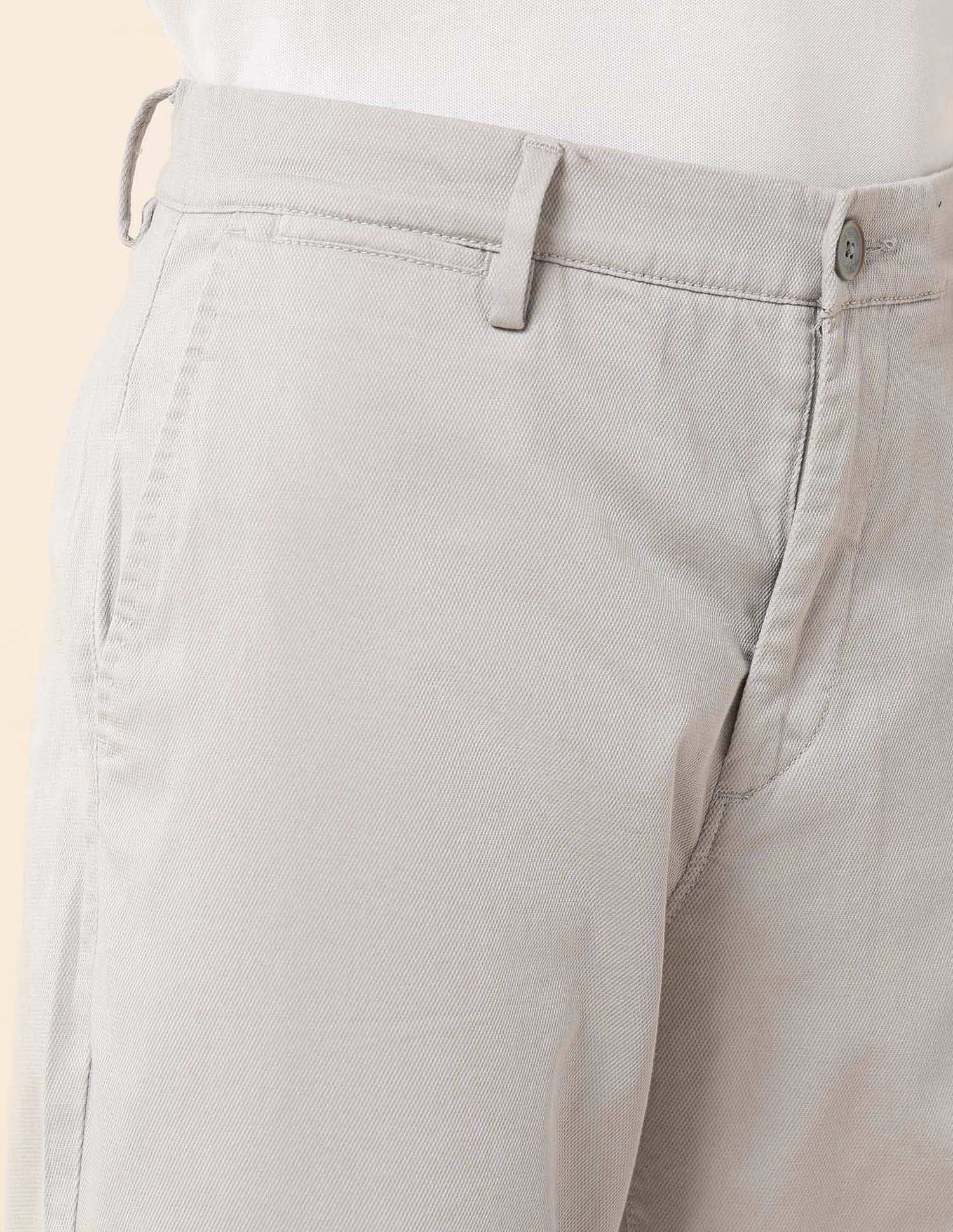 Solid Riley Straight Fit Twill Trousers Grey - U.S. POLO ASSN. | Large