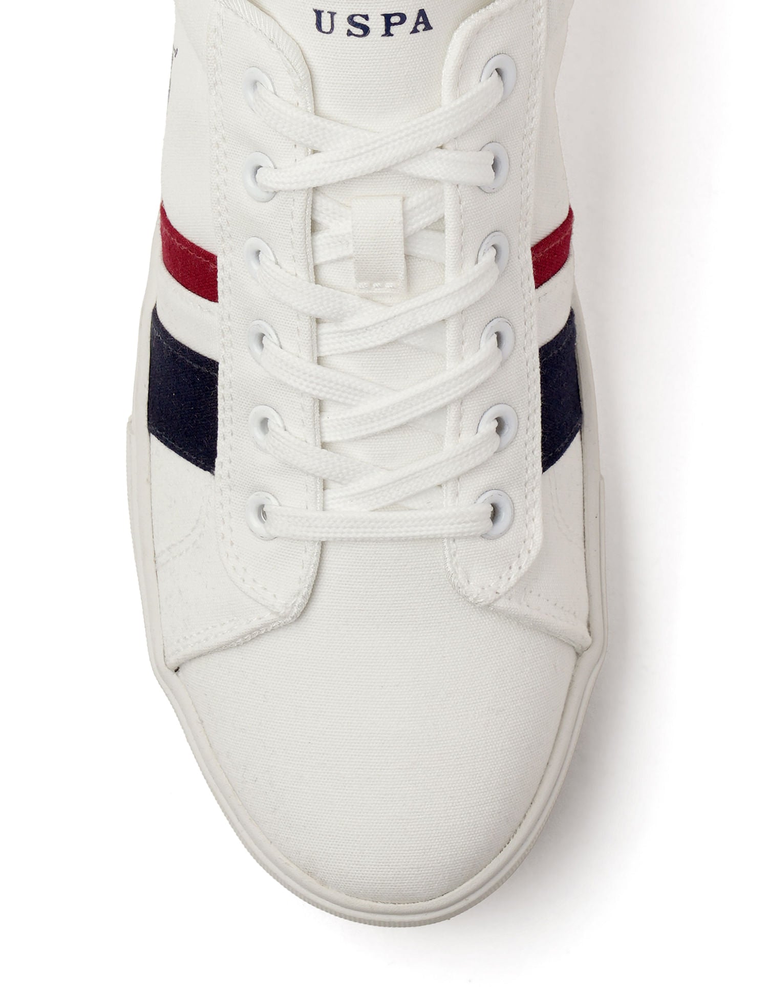 Striped Round Toe Abor 3.0 Sneakers Off White - U.S. POLO ASSN. | Large