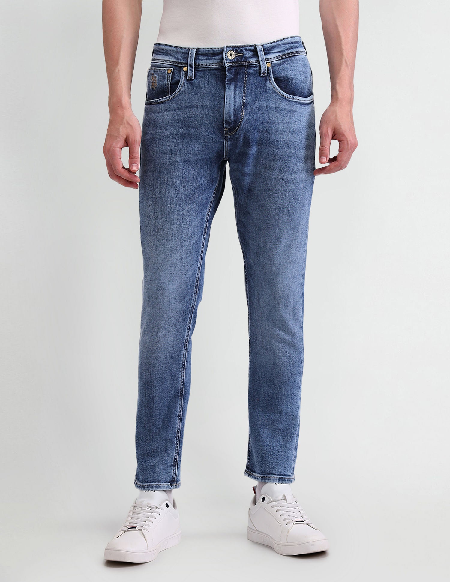 Henry Tapered Blue Jeans Blue - U.S. POLO ASSN. | Large