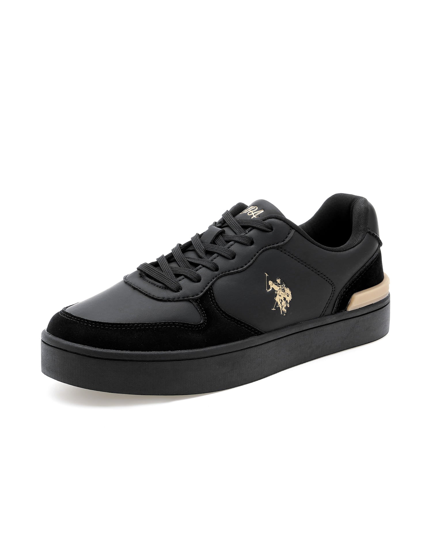 Ingrid Black Sneakers Shoes Black - U.S. Polo Assn. India | Large