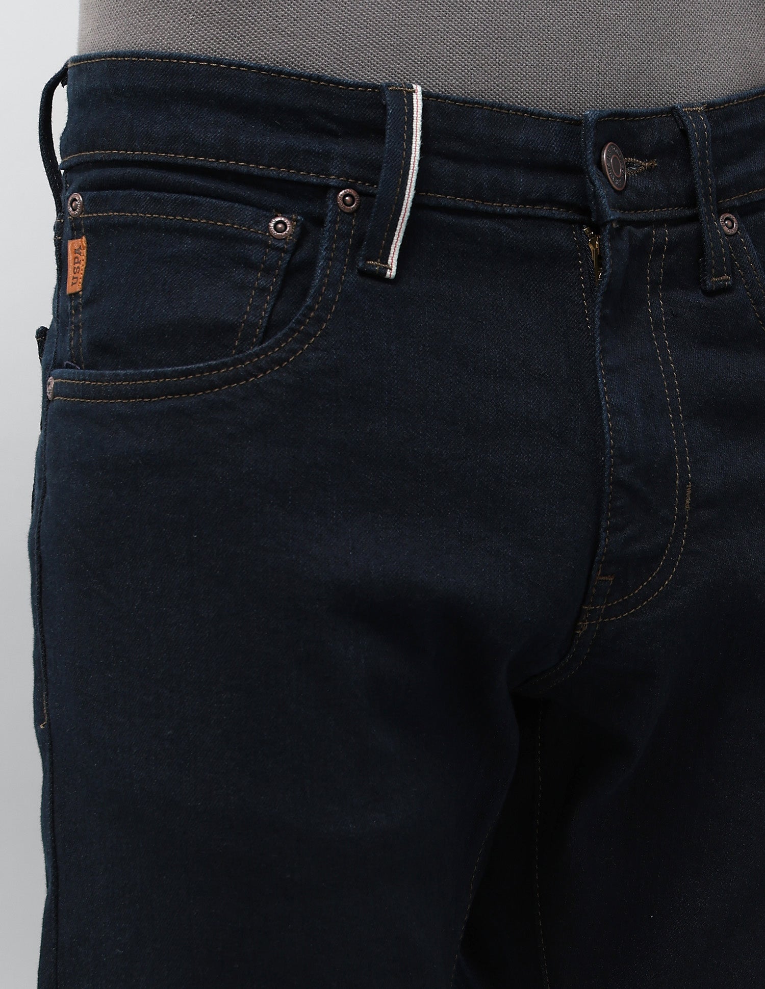 Brandon Slim Tapered Fit Blue Jeans Dark Wash - U.S. POLO ASSN. | Large