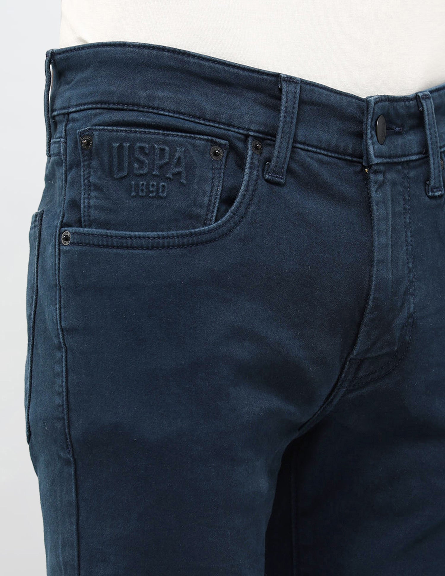 Regallo Skinny Fit Blue Jeans Navy - U.S. POLO ASSN. | Large