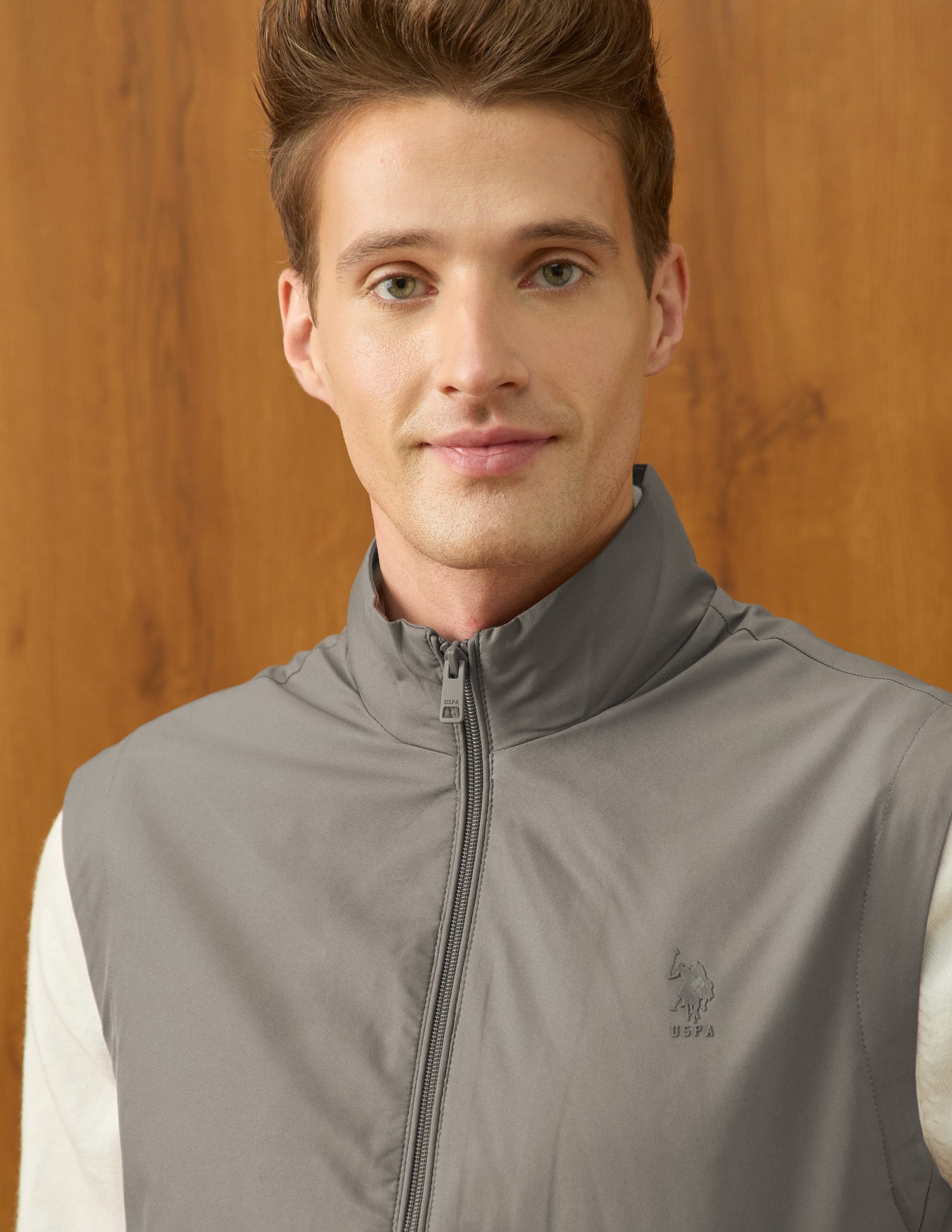 Equestrian Aisle Theater Regular Fit Jacket Light Brown - U.S. Polo Assn. India | Large