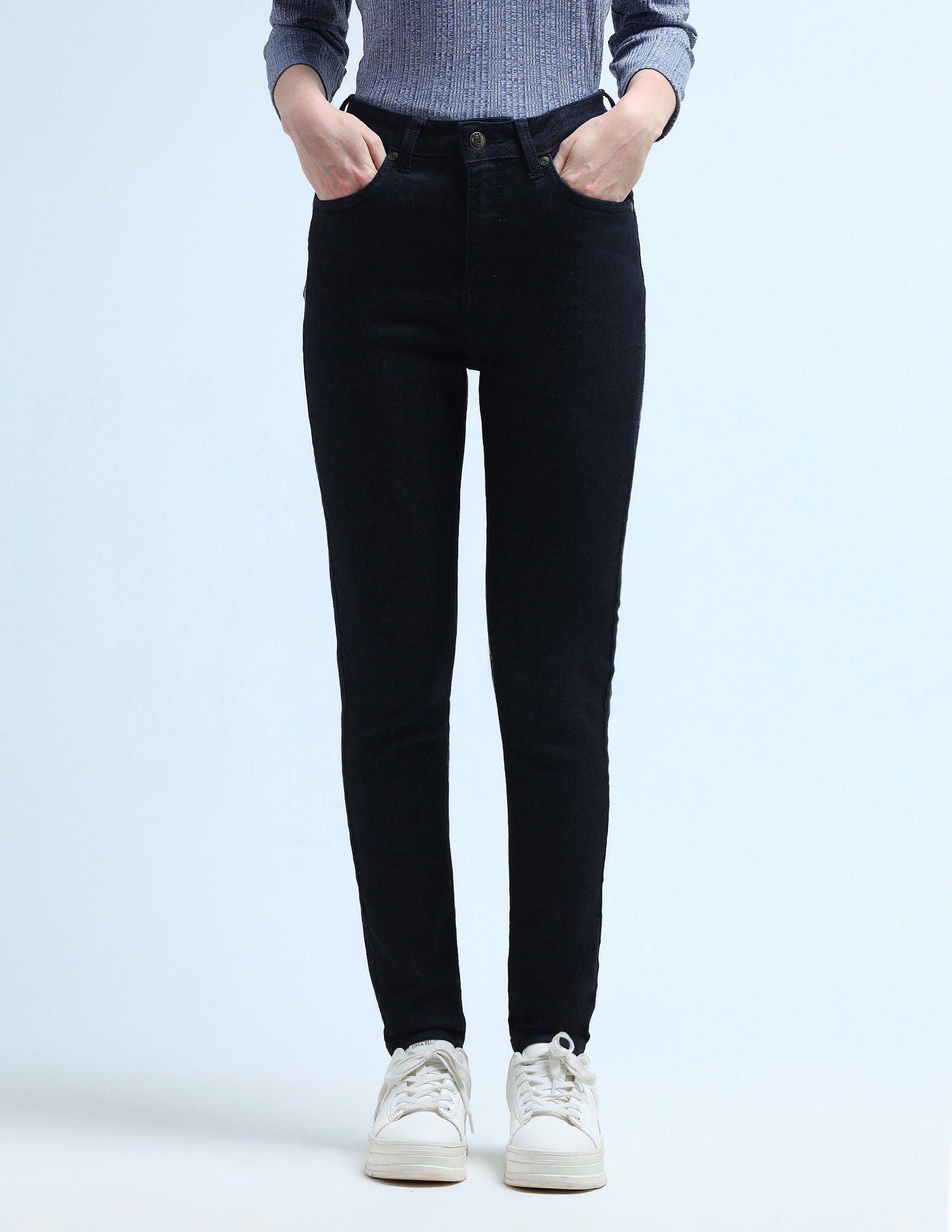 High Rise Super Skinny Fit Jeans Blue - U.S. POLO ASSN. | Large