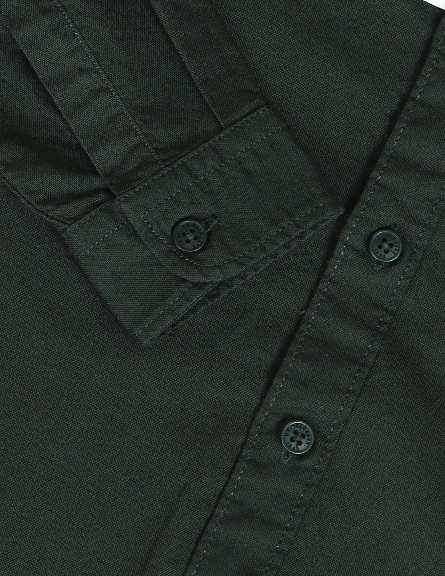 Boys Brand Printed Regular Fit Shirt Dark Green - U.S. POLO ASSN. | Large