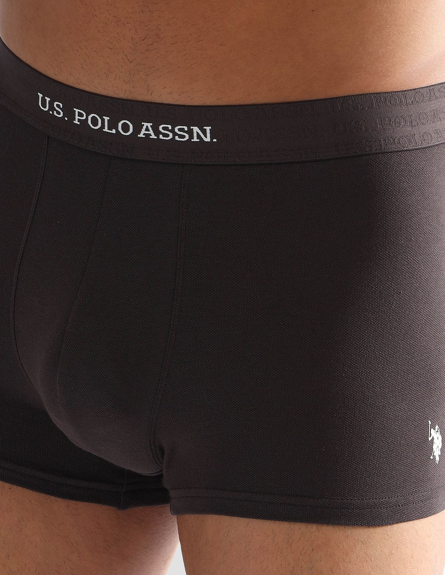 Anti Microbial Solid ET006 Trunks - Pack of 1 Mulch - U.S. POLO ASSN. | Large