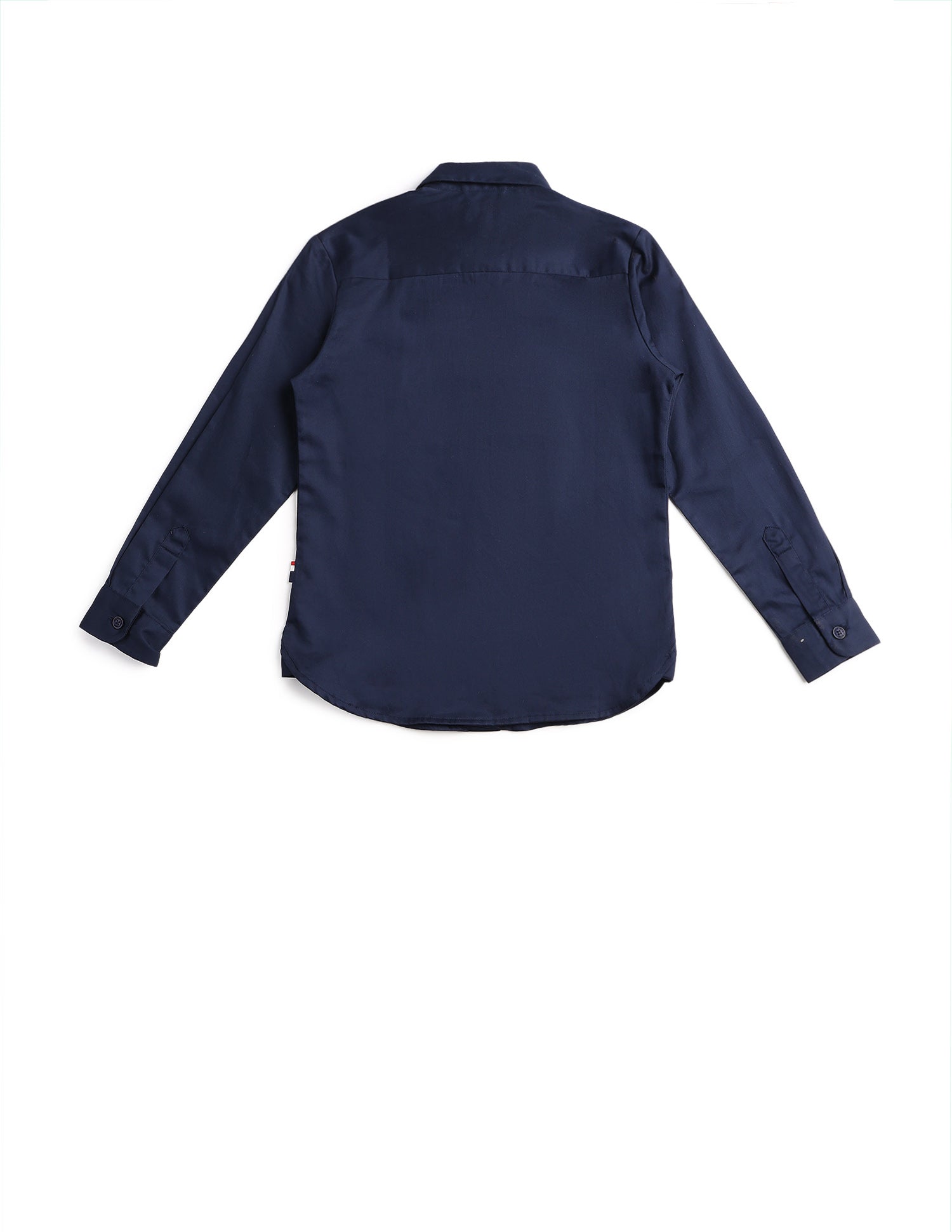 Boys Pure Cotton Satin Shirt Navy - U.S. POLO ASSN. | Large