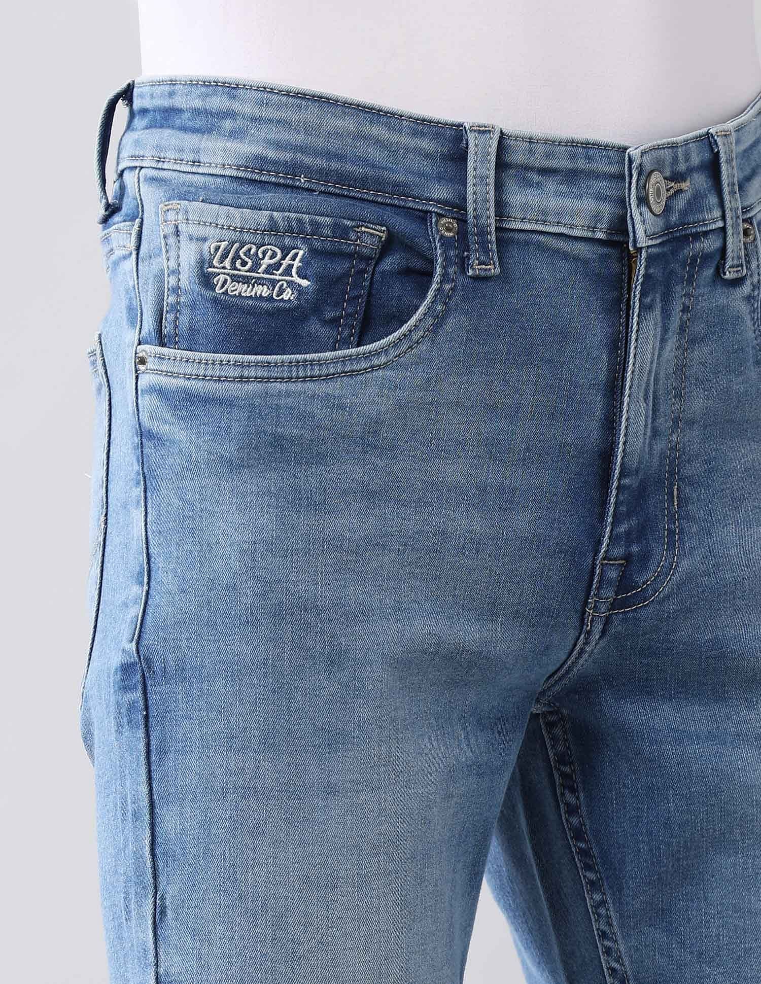 Regallo Skinny Fit Blue Jeans Blue - U.S. Polo Assn. India | Large
