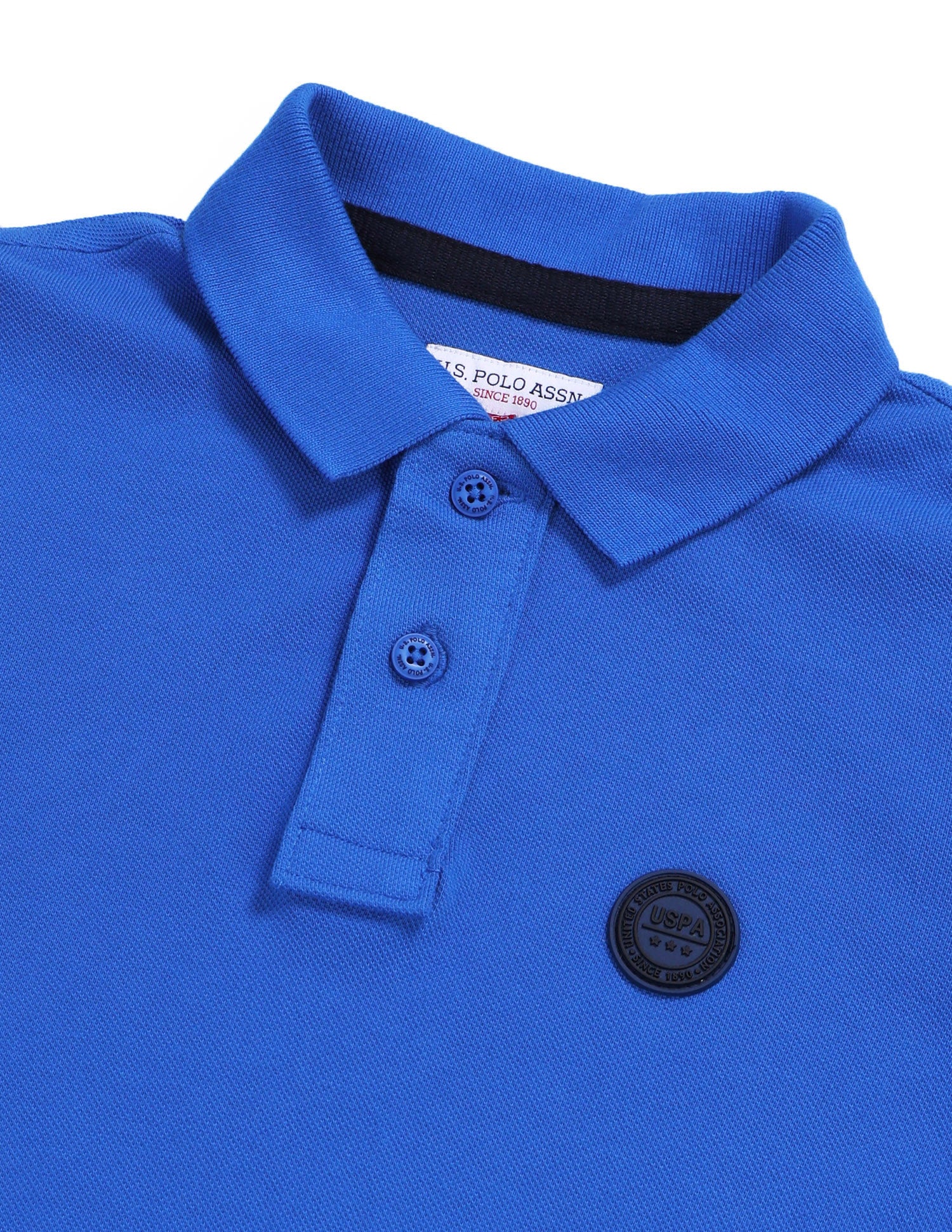 Boys Solid Cotton T-Shirt Royal Blue - U.S. POLO ASSN. | Large