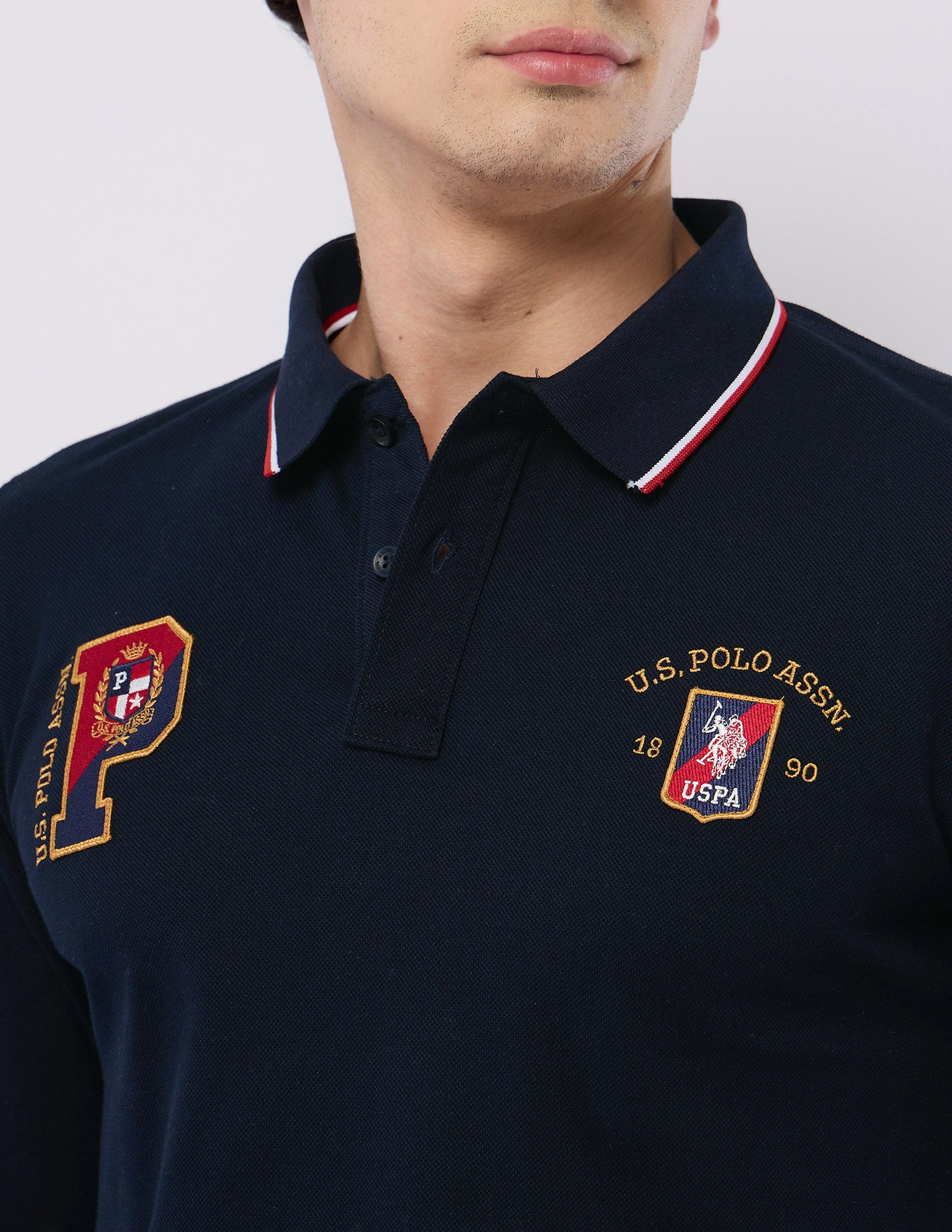 Brand Embroidered Regular Fit Polo Shirt Navy - U.S. POLO ASSN. | Large
