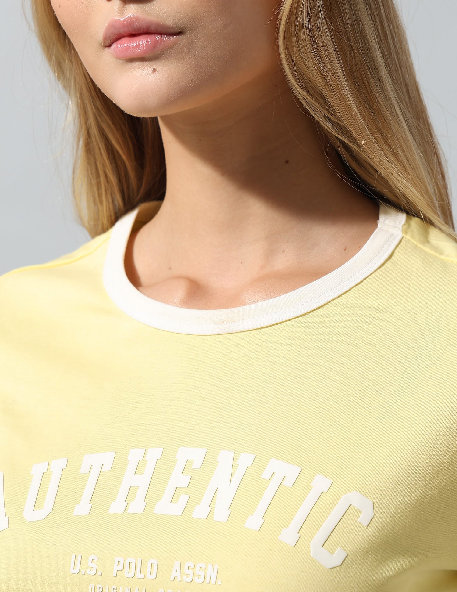 Relaxed Fit T-Shirt With Wide Leg Pants Yellow - U.S. Polo Assn. India | Large