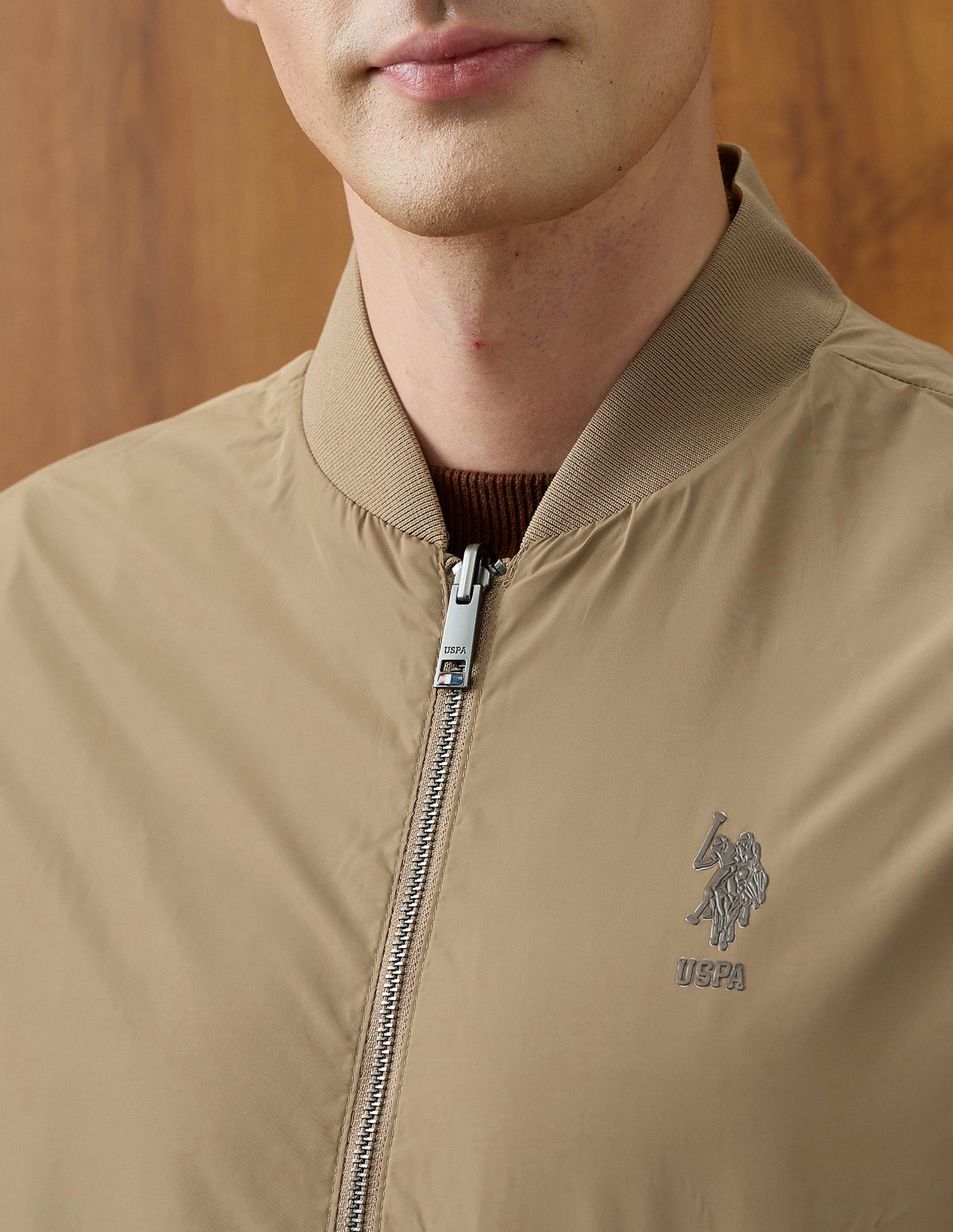 Equestrian Aisle Theater Reversible Jacket Beige - U.S. POLO ASSN. | Large