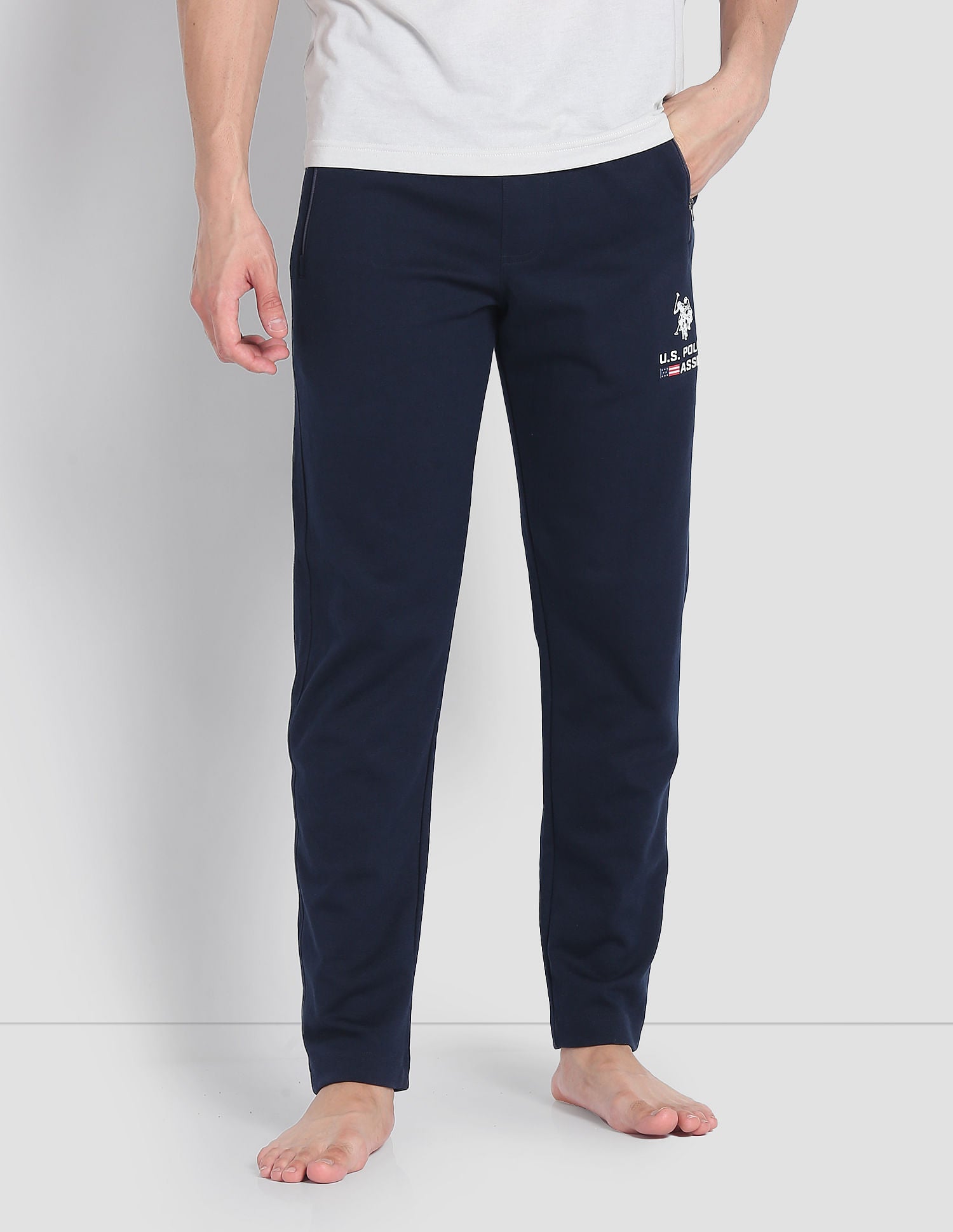 Solid LR006 Lounge Track Pants - Pack Of 1 Navy - U.S. POLO ASSN. | Large