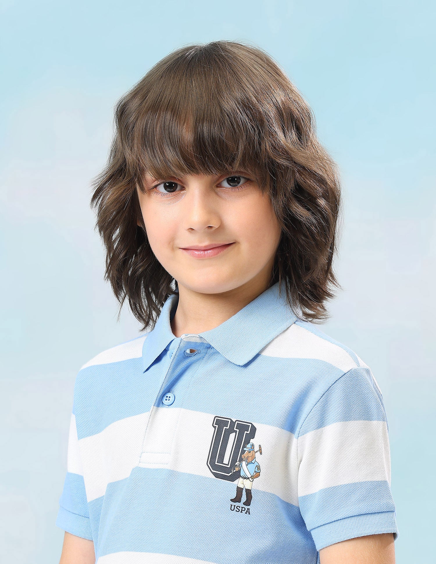 Horizontal Striped Regular Fit Polo Shirt Blue - U.S. Polo Assn. India | Large