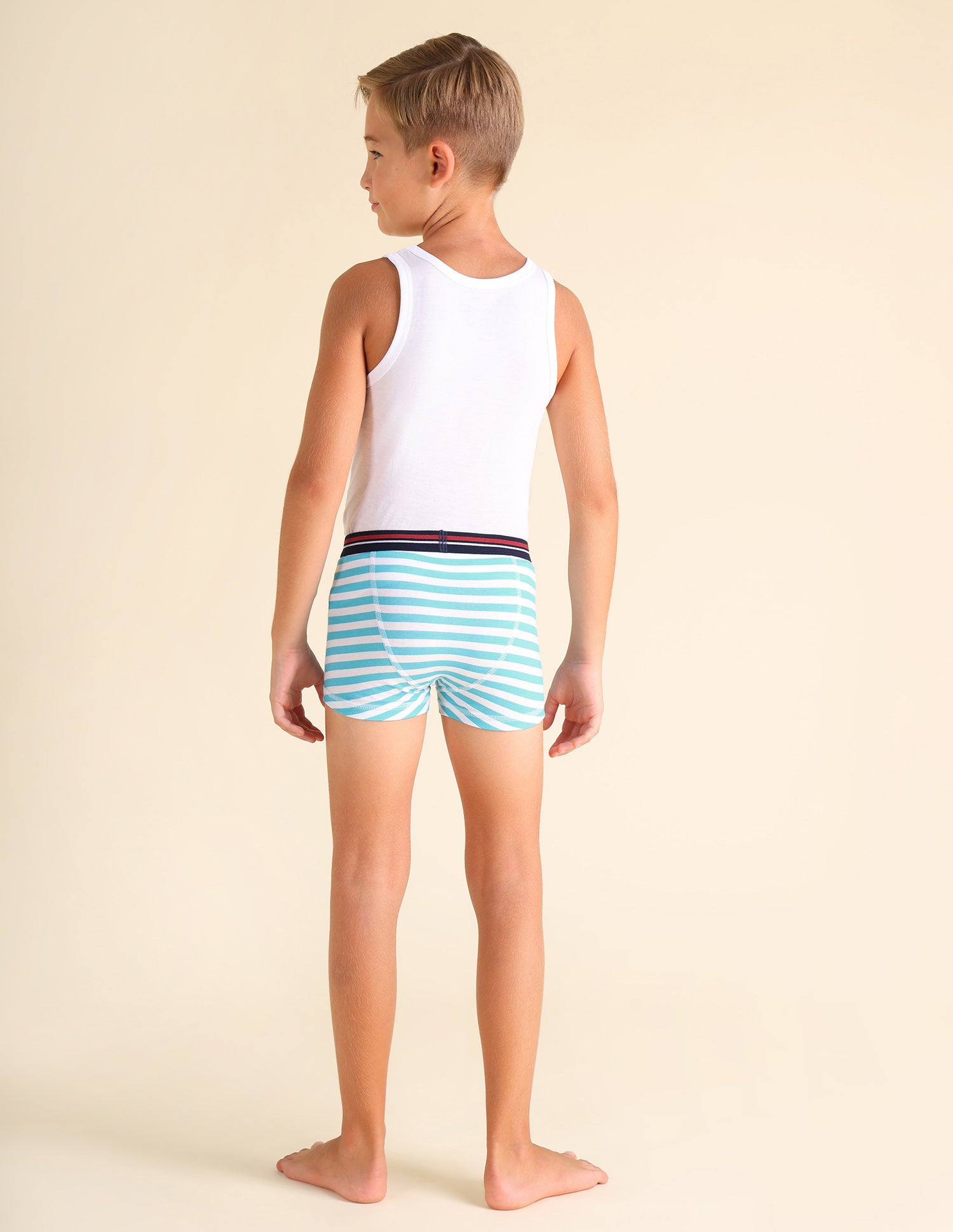 Mid Rise Cotton Spandex EKT02 Trunks - Pack Of 2 Green and White - U.S. POLO ASSN. | Large