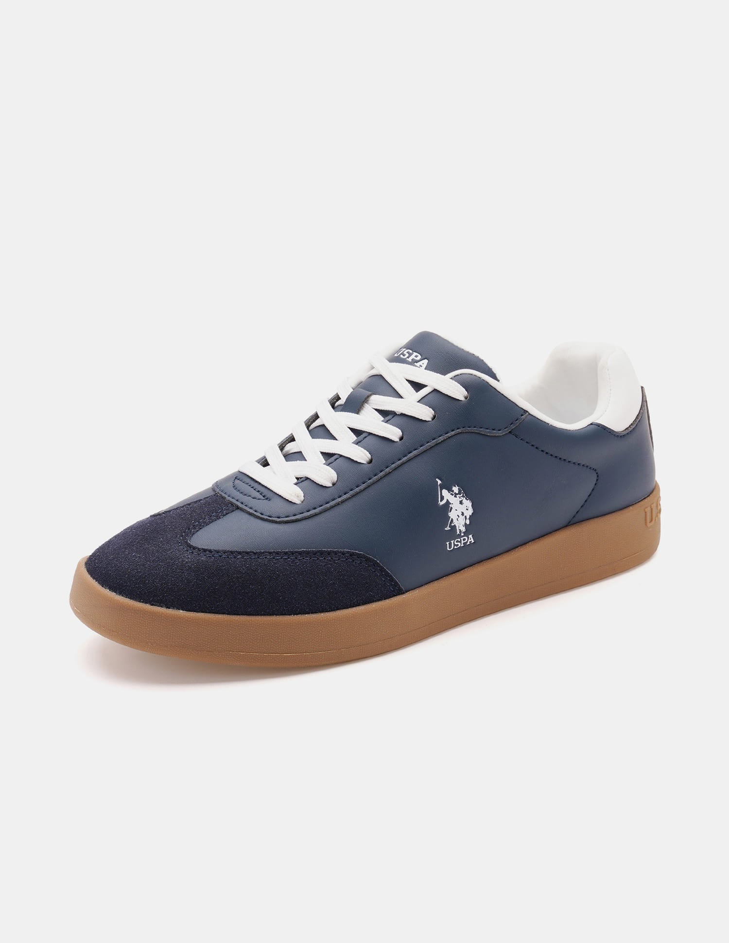 Round Toe Colourblocked Coba Sneakers Navy - U.S. Polo Assn. India | Large
