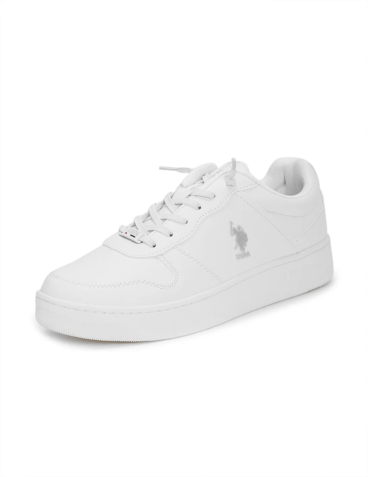 Men Jaxon 2.0 Off White Retro Court Sneakers Off White - U.S. Polo Assn. India | Large