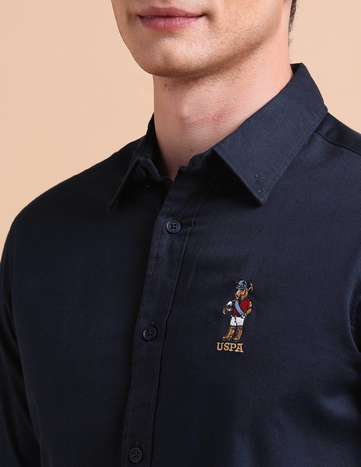 Tailored Fit Button Down Shirt Navy - U.S. POLO ASSN. | Large