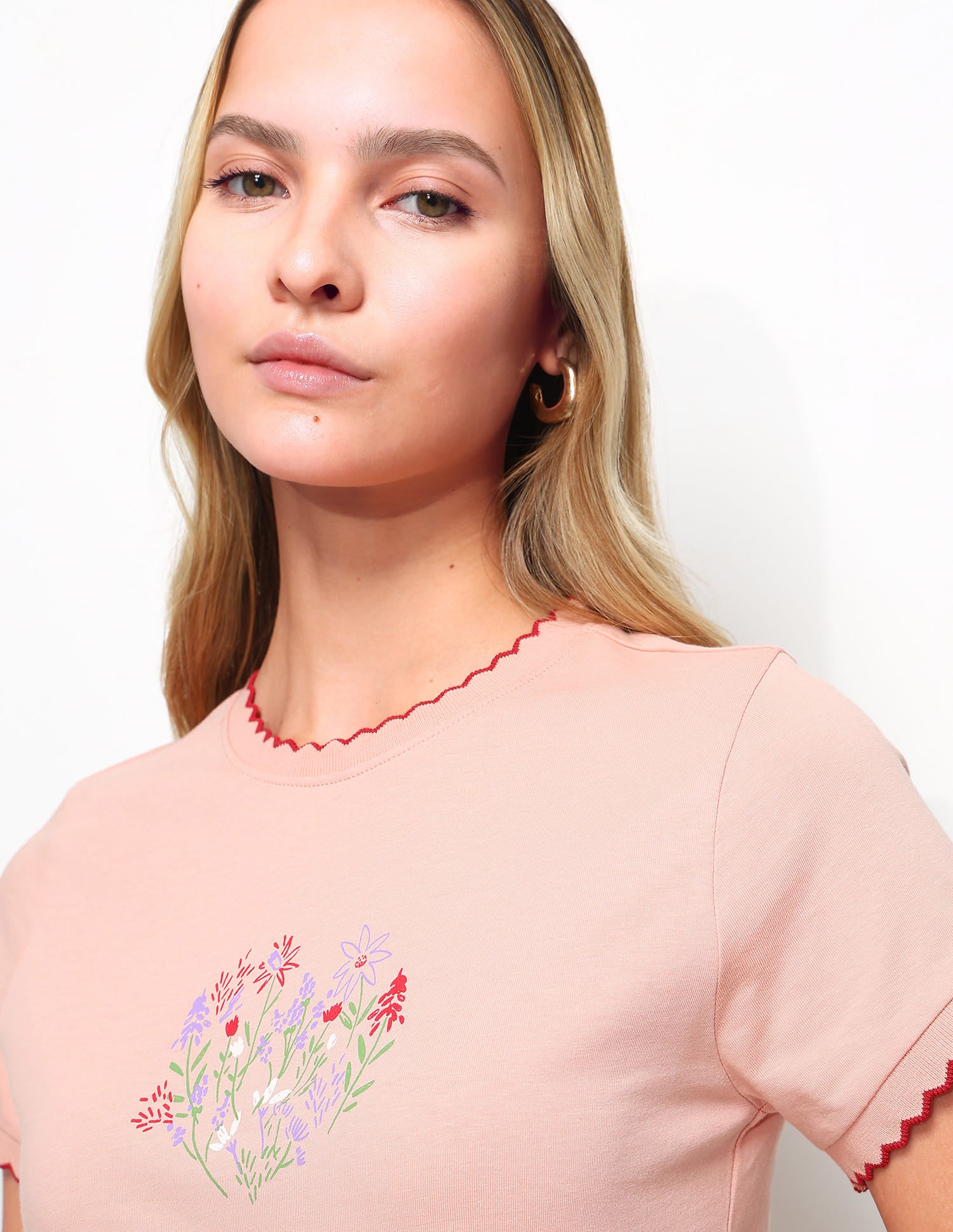 Snug Fit Printed T-Shirt Pink - U.S. Polo Assn. India | Large