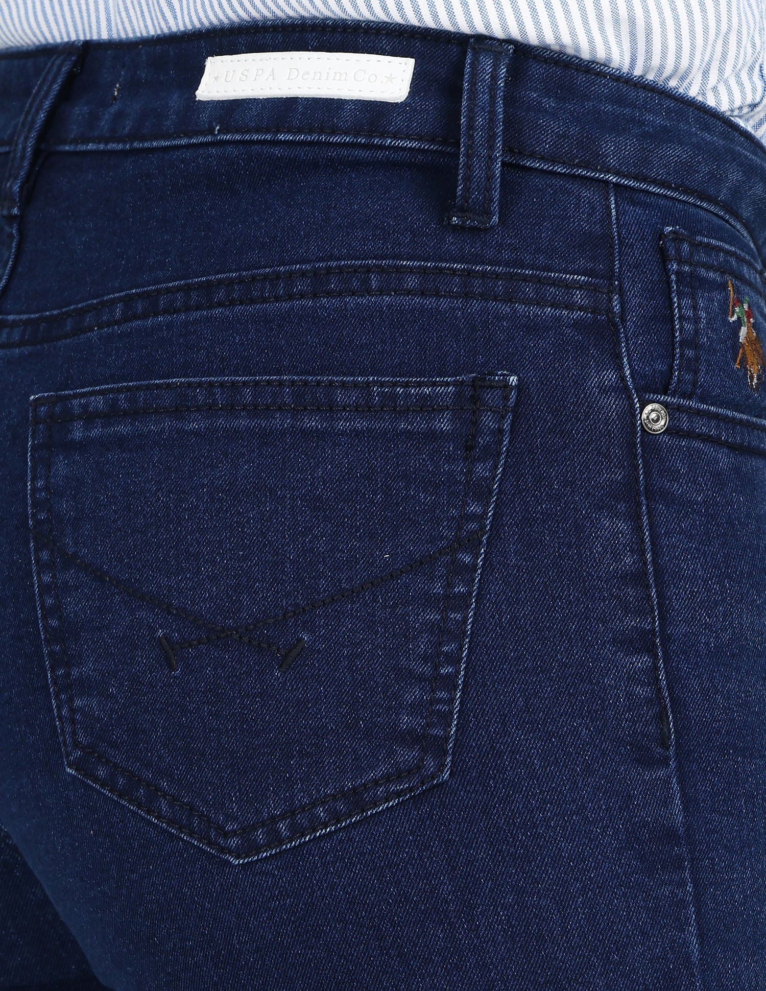 Mid Rise Bootcut Fit Jeans Dark Blue - U.S. POLO ASSN. | Large