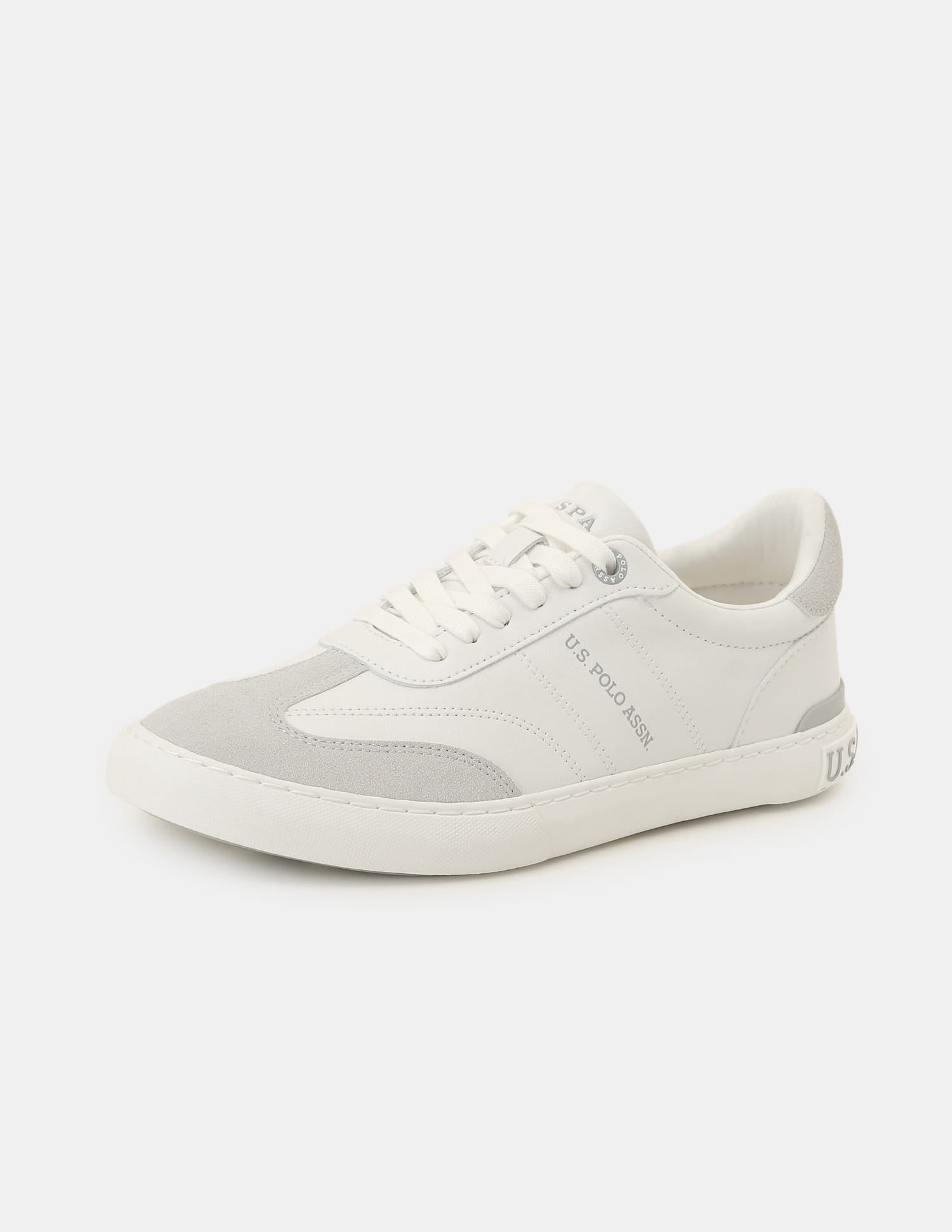 Men Colourblocked Gian 4.0 Sneakers Off White - U.S. Polo Assn. India | Large