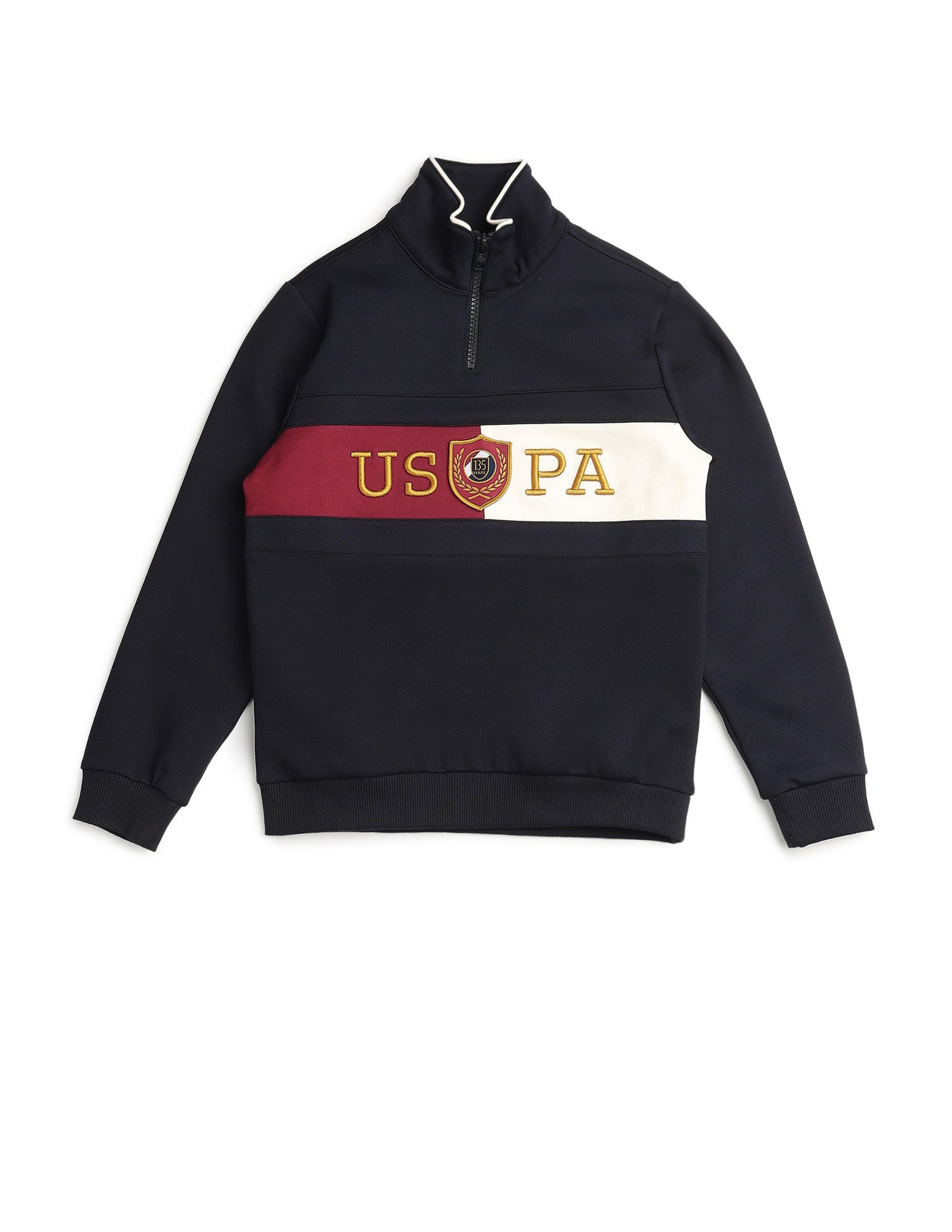 Boys Brand Embroidered Regular Fit Sweatshirt Navy - U.S. POLO ASSN. | Large