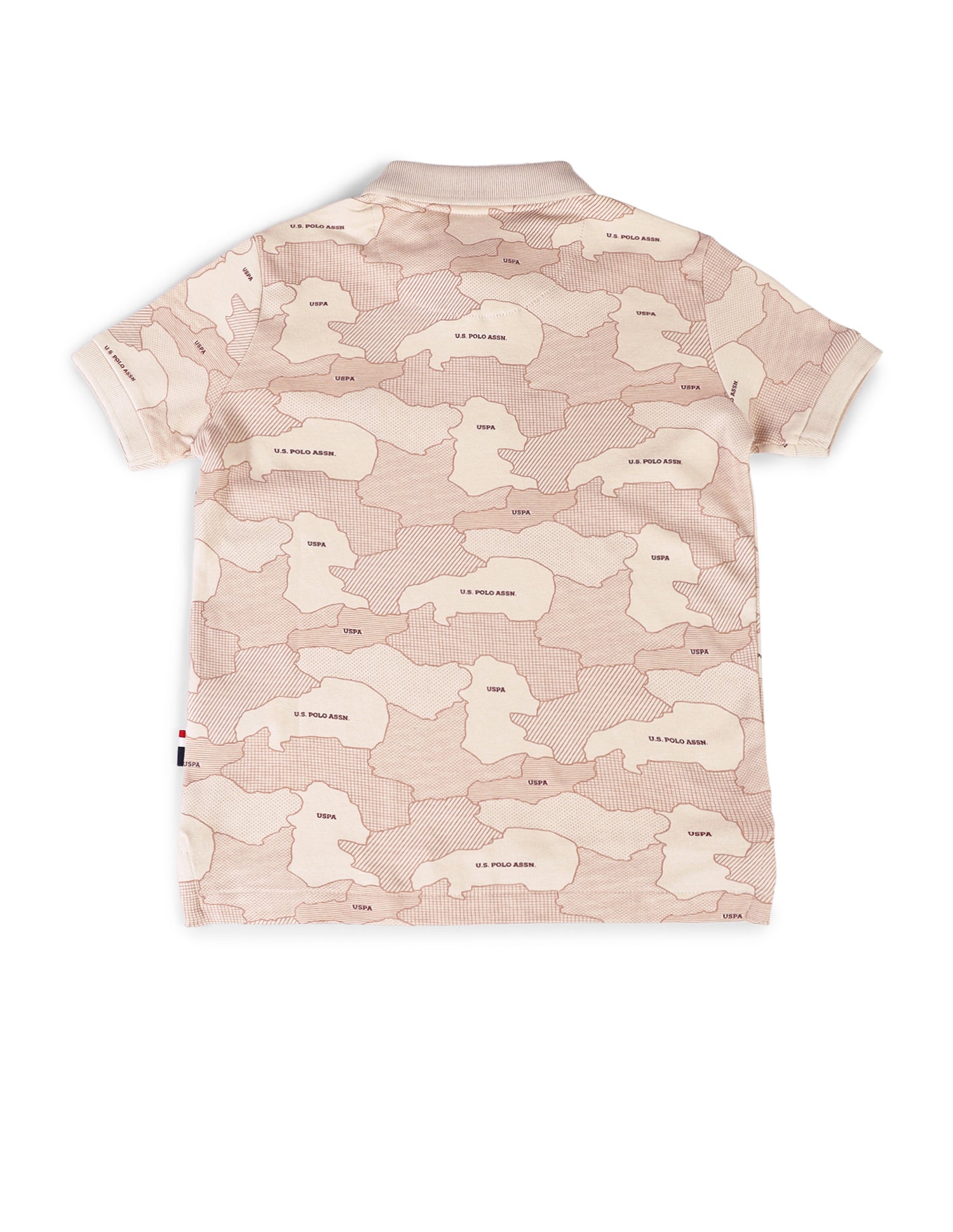Boys Abstract Printed T-Shirt Beige - U.S. Polo Assn. India | Large