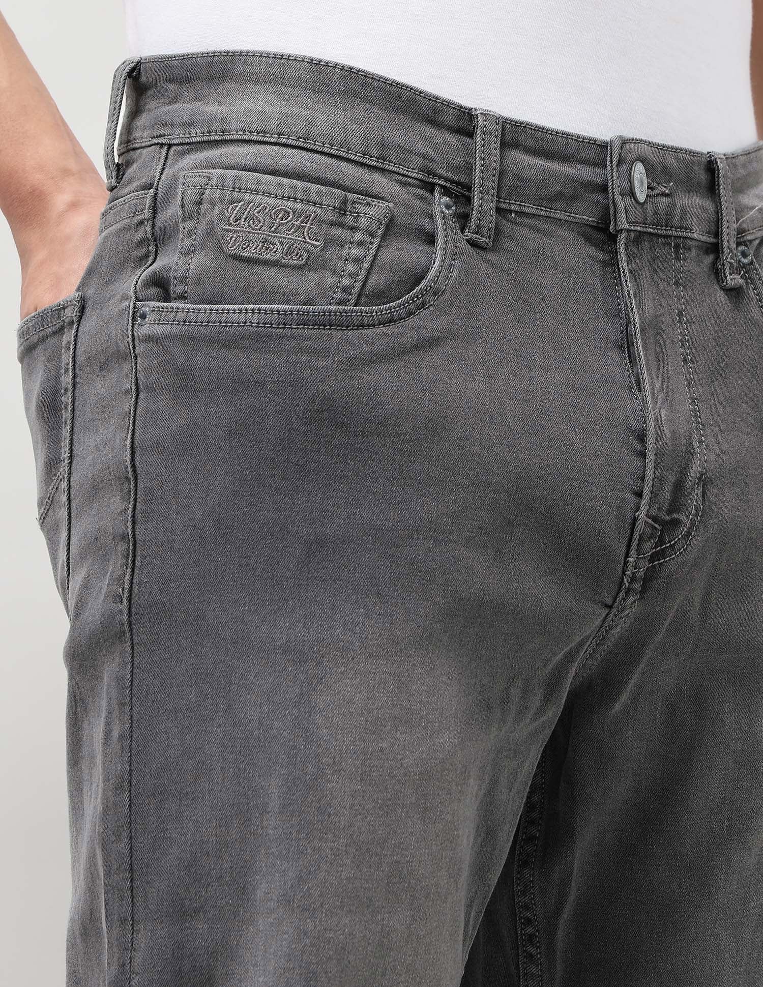 Shawn Relaxed Fit Grey Jeans Grey - U.S. Polo Assn. India | Large