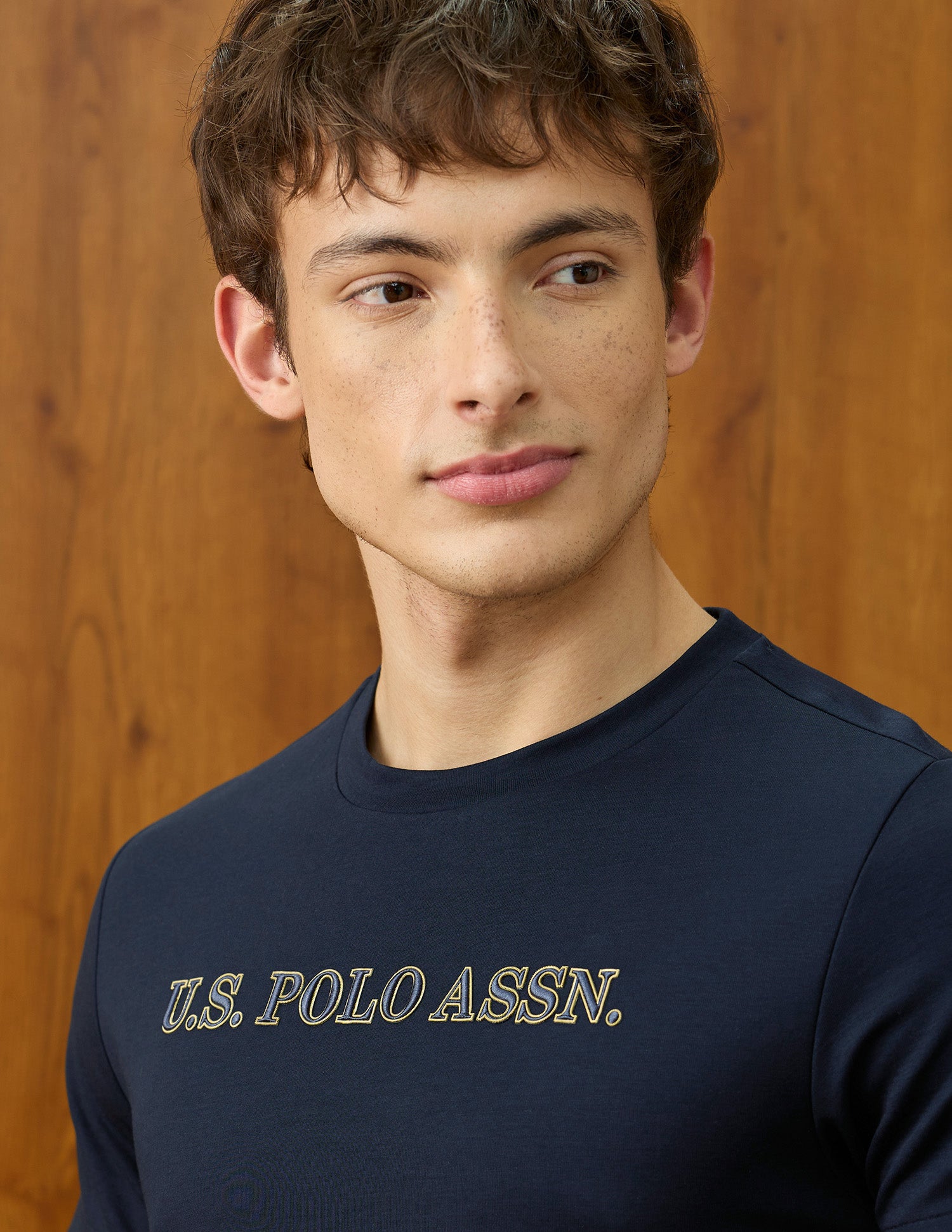 Solid Slim Fit T-Shirt Navy - U.S. Polo Assn. India | Large