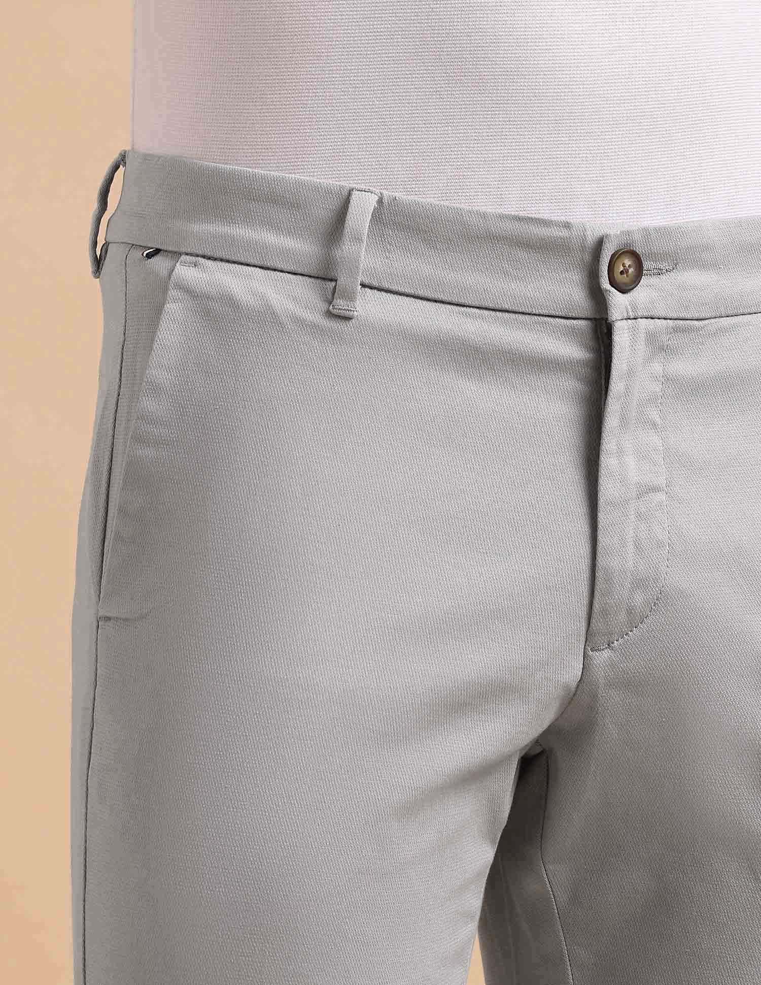 Satin Super Slim Fit Trousers Light Grey - U.S. POLO ASSN. | Large