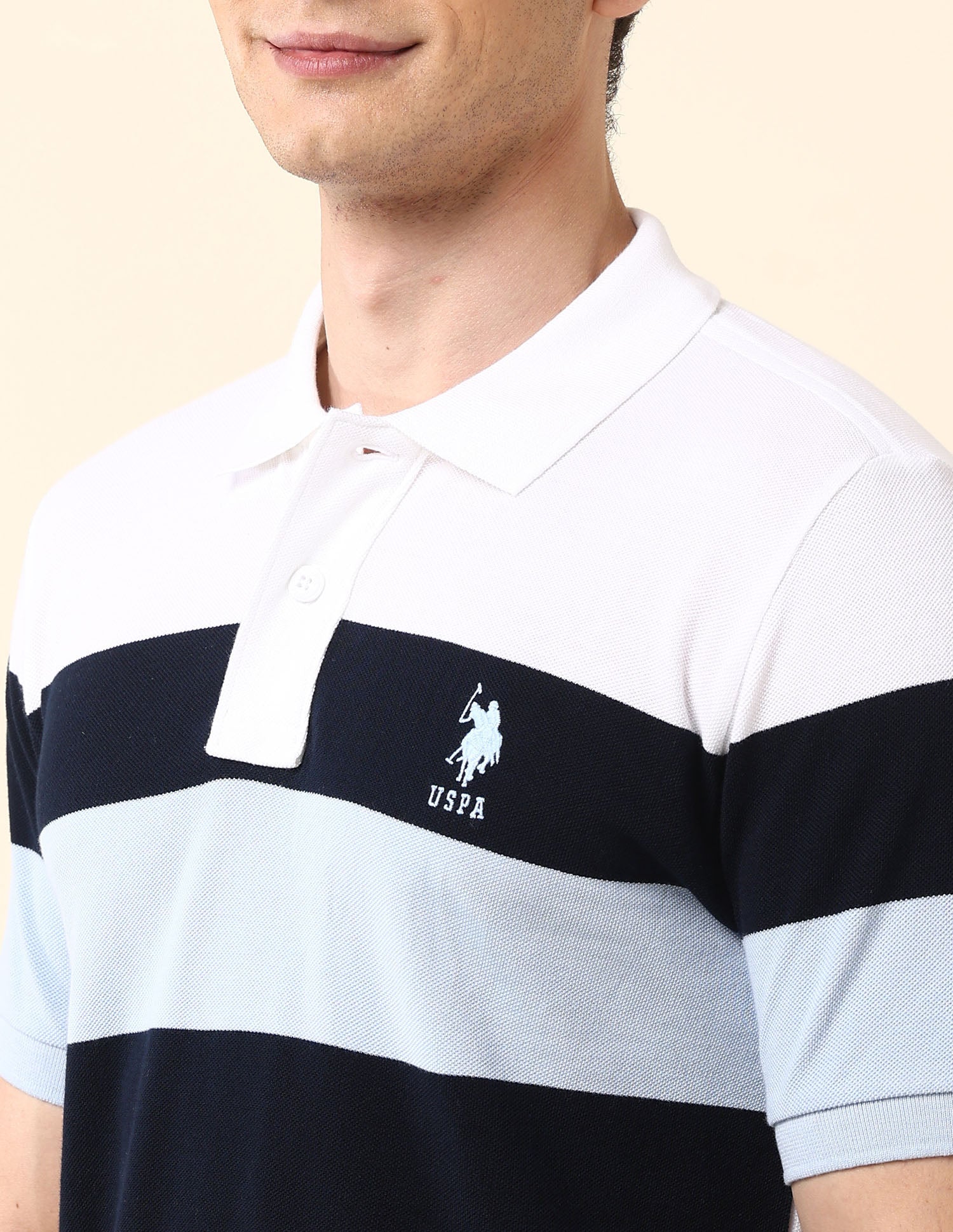 Colourblocked Classic Polo Shirt Navy - U.S. POLO ASSN. | Large