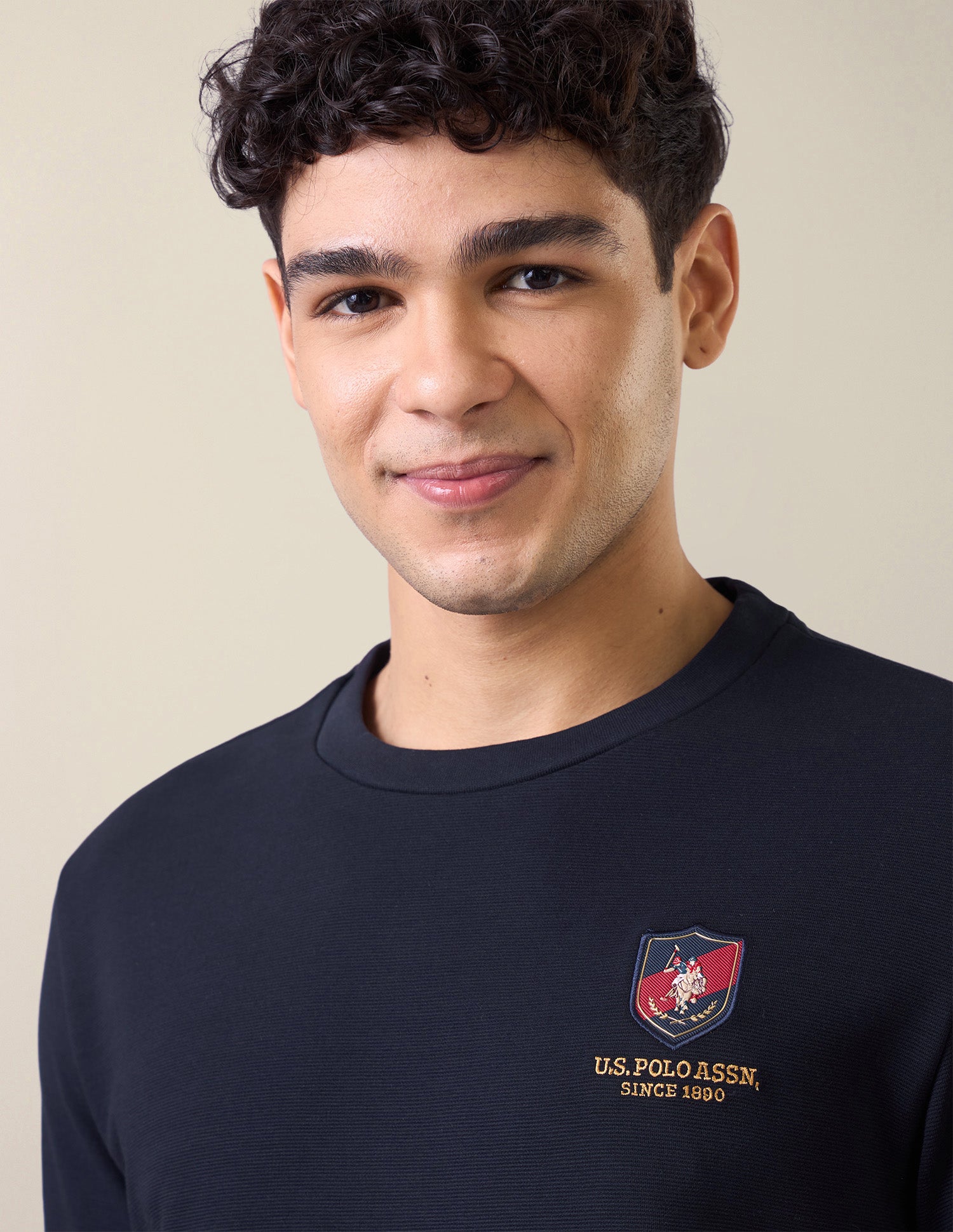 Solid Slim Fit T-Shirt Navy - U.S. Polo Assn. India | Large