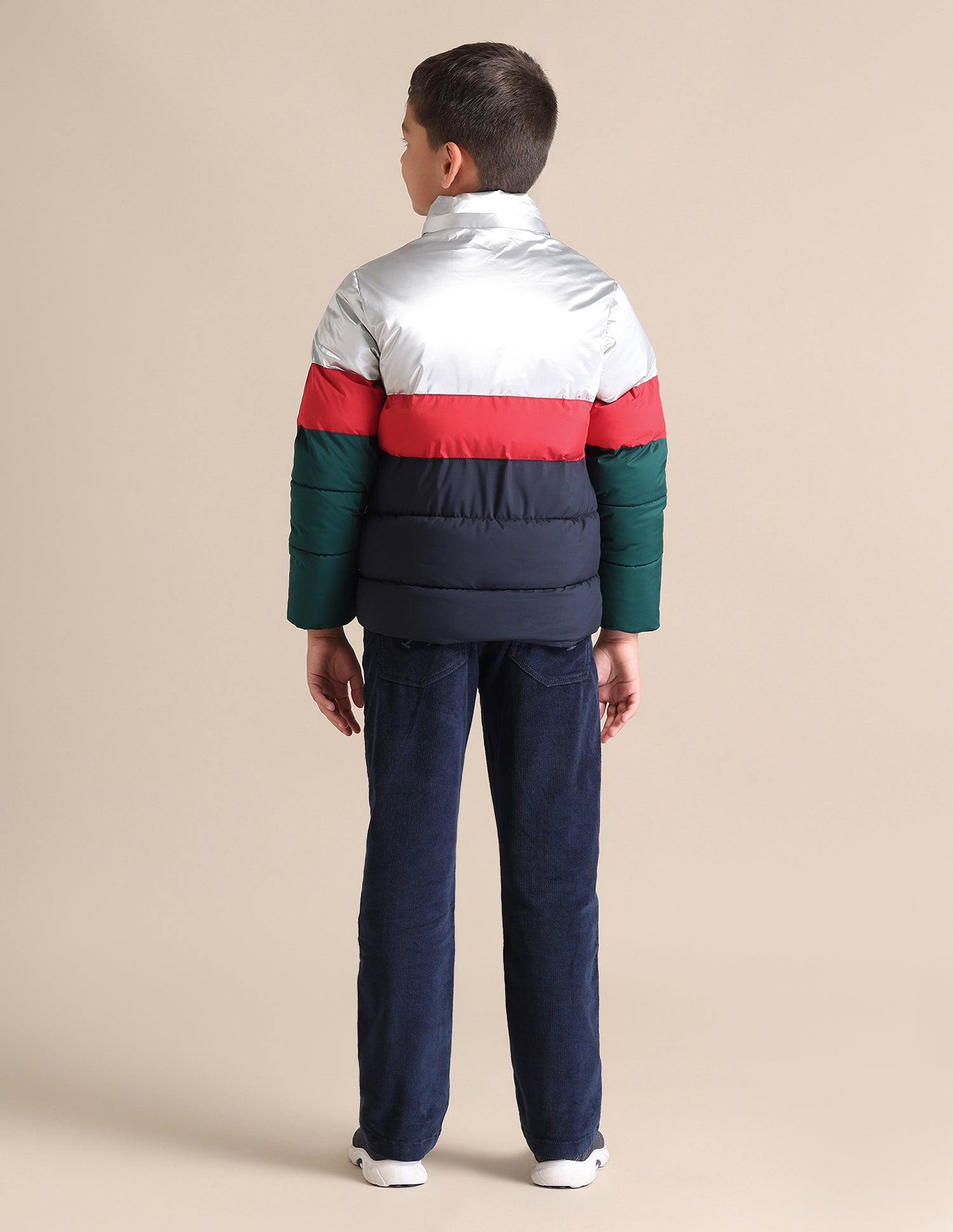 Boys Colour Blocked Hooded Jacket Navy - U.S. POLO ASSN. | Large