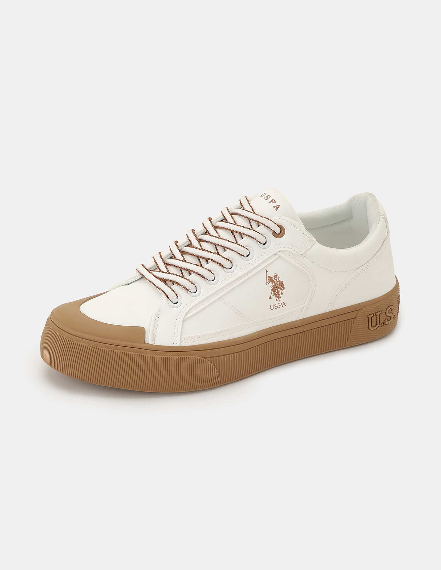 Men Ruben 2.0 Colour Blocked Sneakers Off White - U.S. Polo Assn. India | Large
